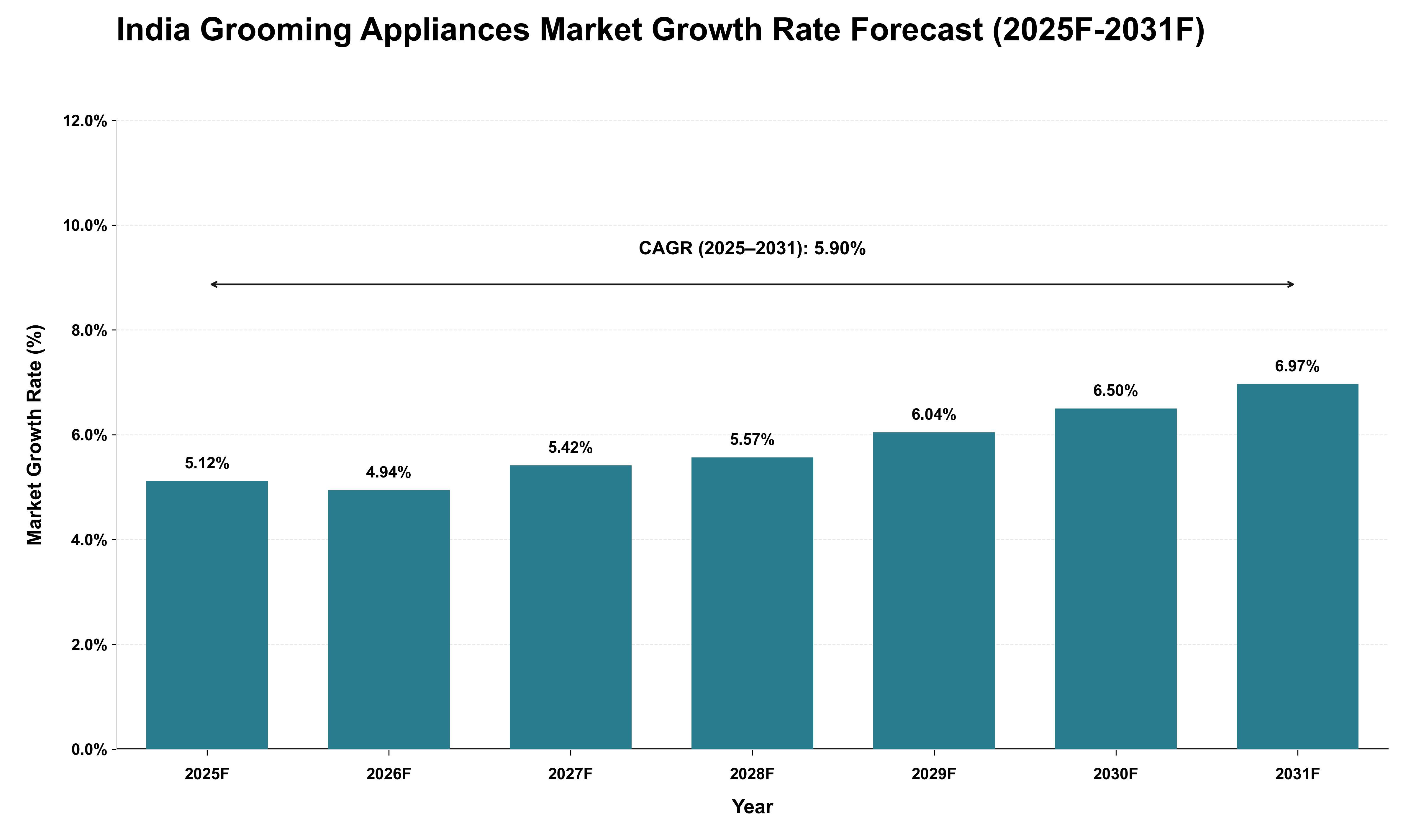India Grooming Appliances Market Growth Rate Analysis (2025 - 2031)