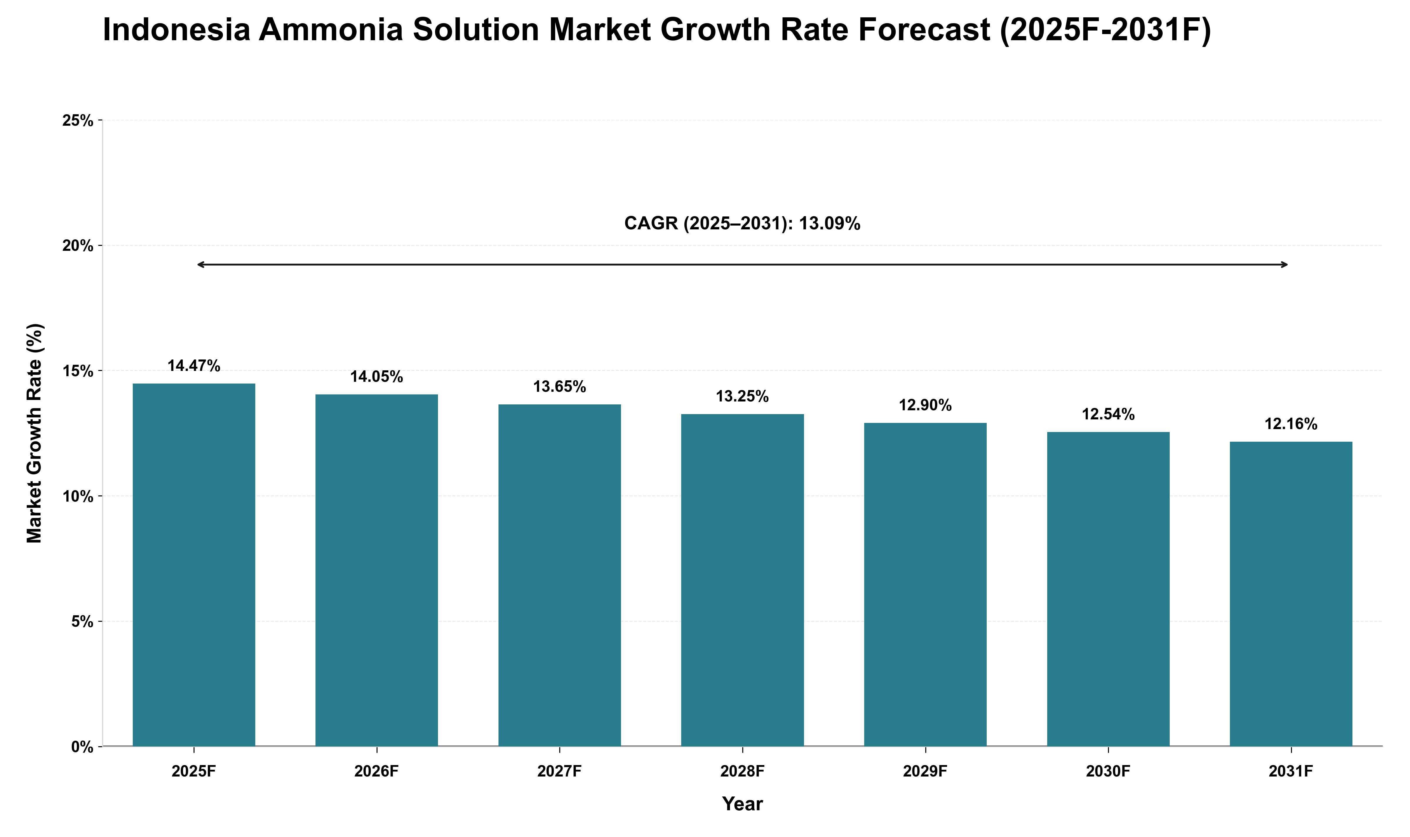 Indonesia Ammonia Solution Market Growth Rate Analysis (2025 - 2031)
