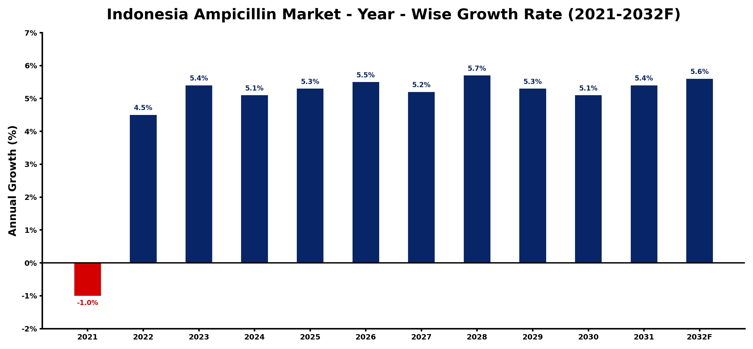 Indonesia Ampicillin Market Year-wise Growth Rate and Key Drivers