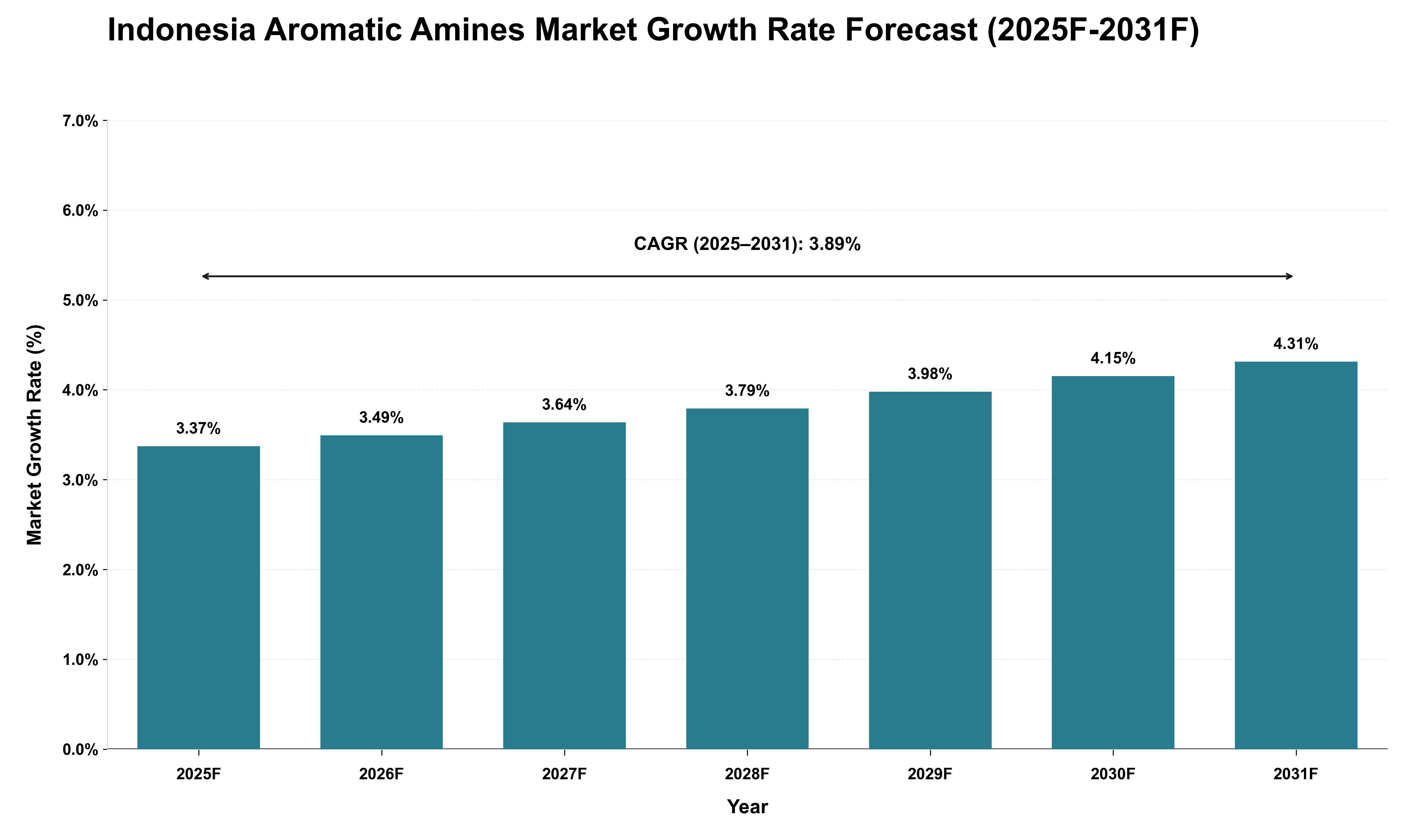 Indonesia Aromatic Amines Market Growth Rate Analysis (2025 - 2031)
