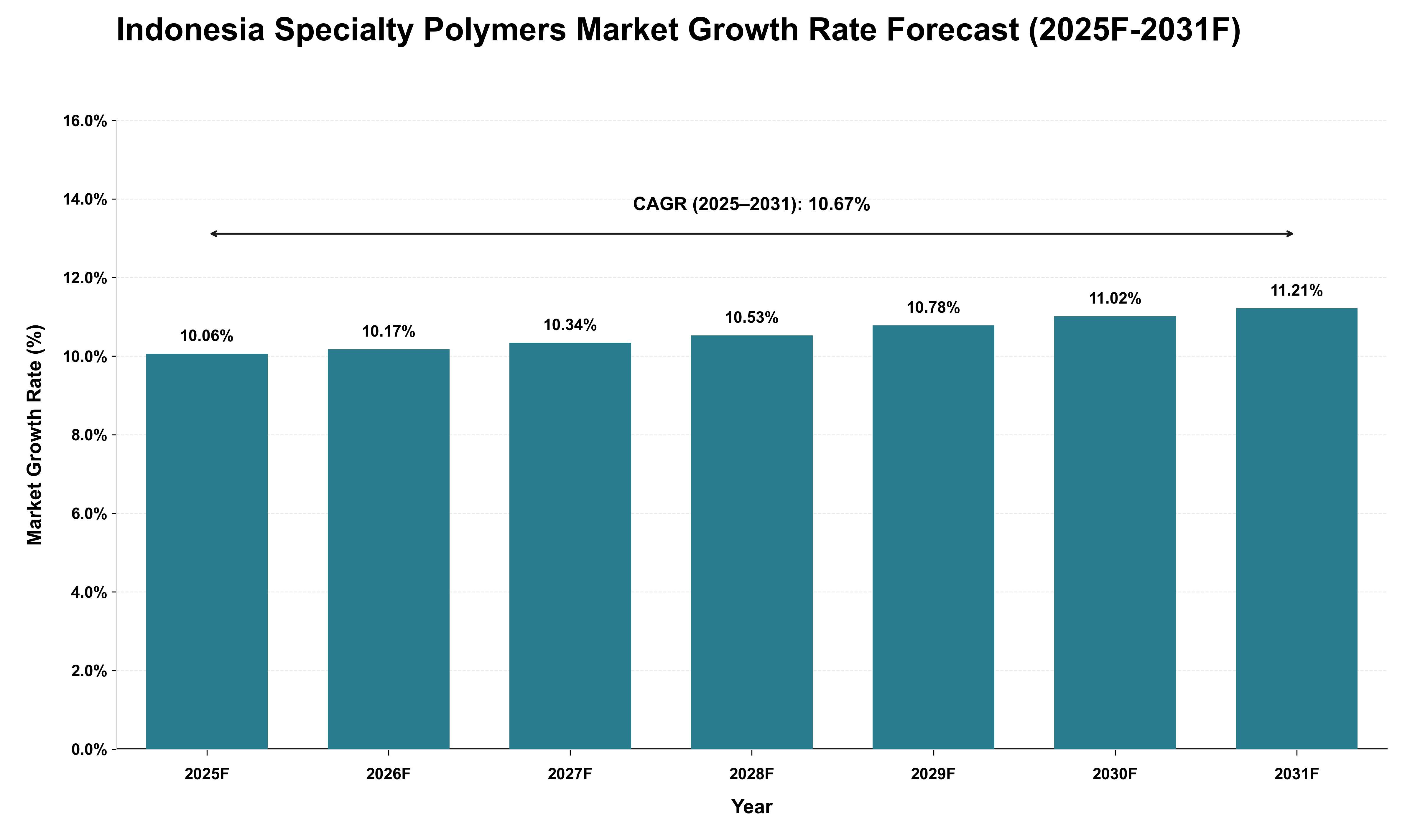 Indonesia Specialty Polymers Market Growth Rate Analysis (2025 - 2031)
