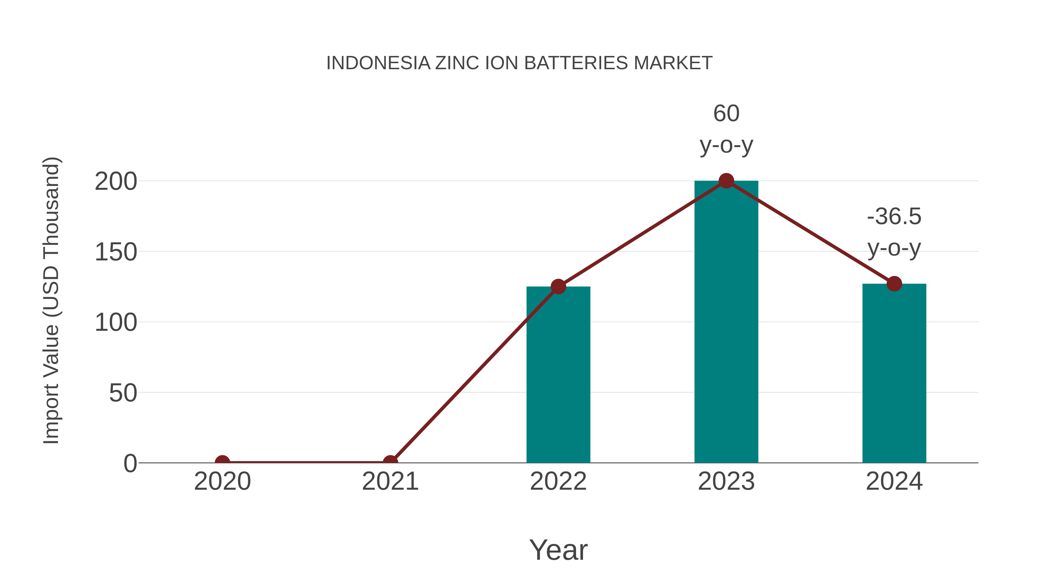 Indonesia Zinc Ion Batteries Market: Import Trend Analysis