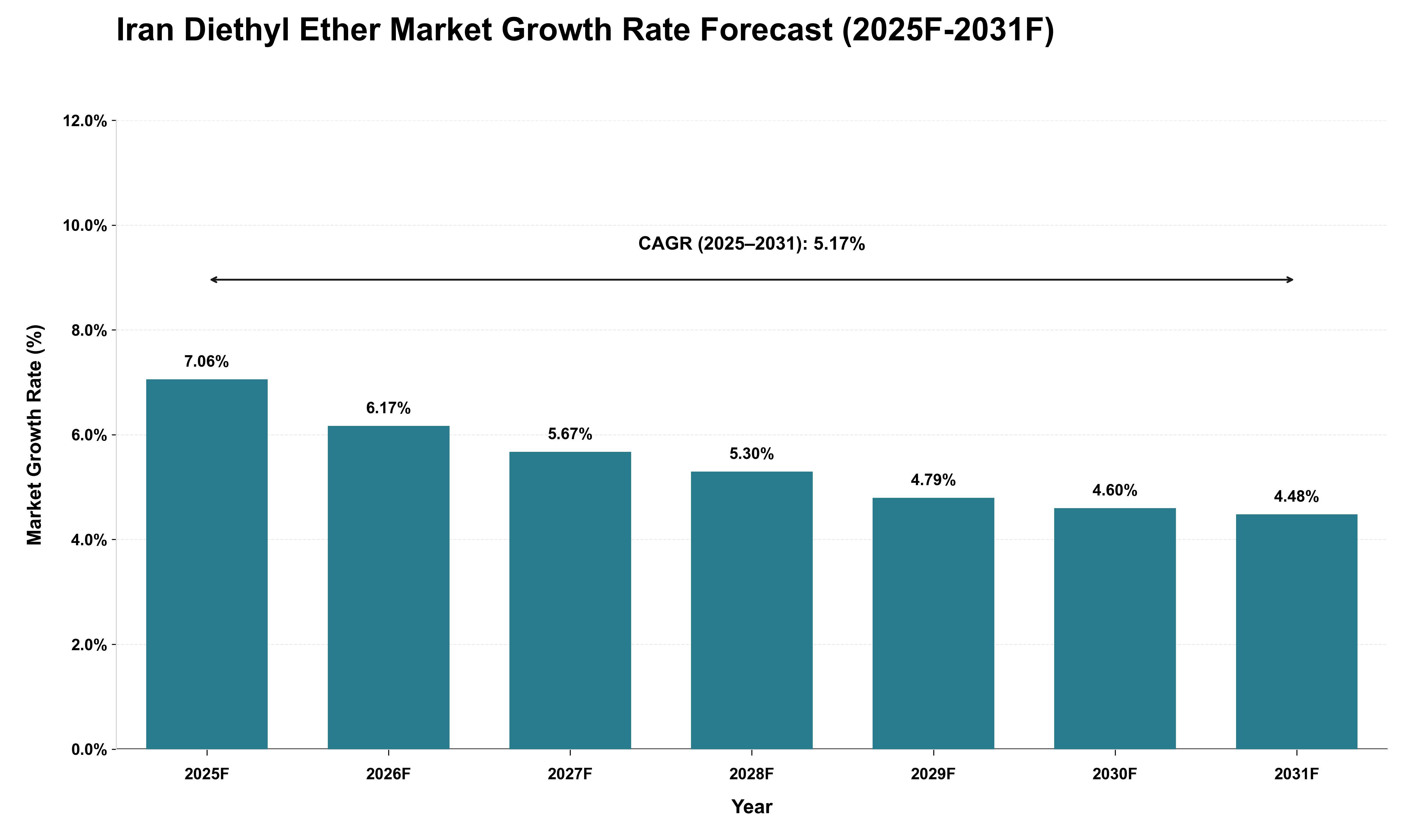 Iran Diethyl Ether Market Growth Rate Analysis (2025 - 2031)