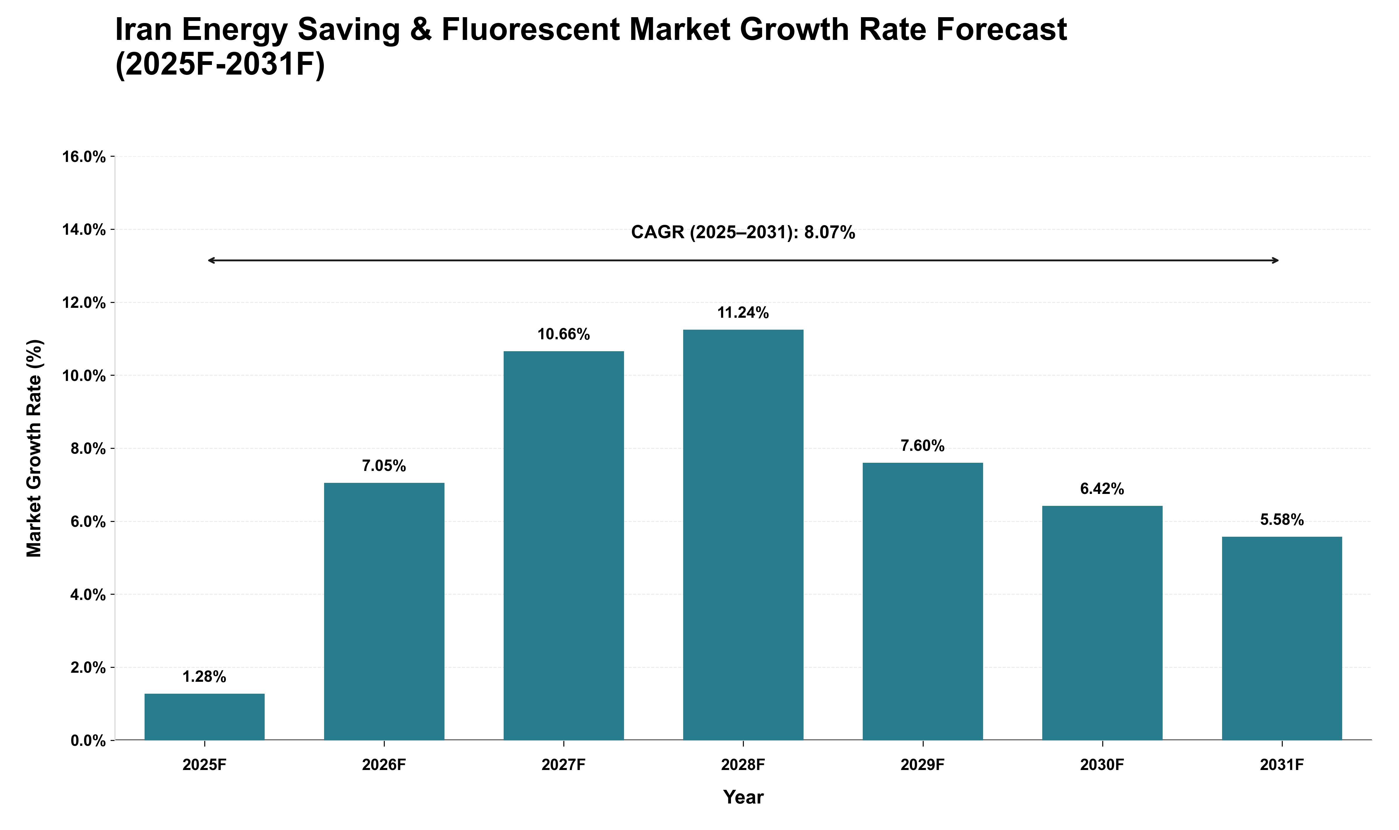 Iran Energy Saving & Fluorescent Market Growth Rate Analysis (2025 - 2031)