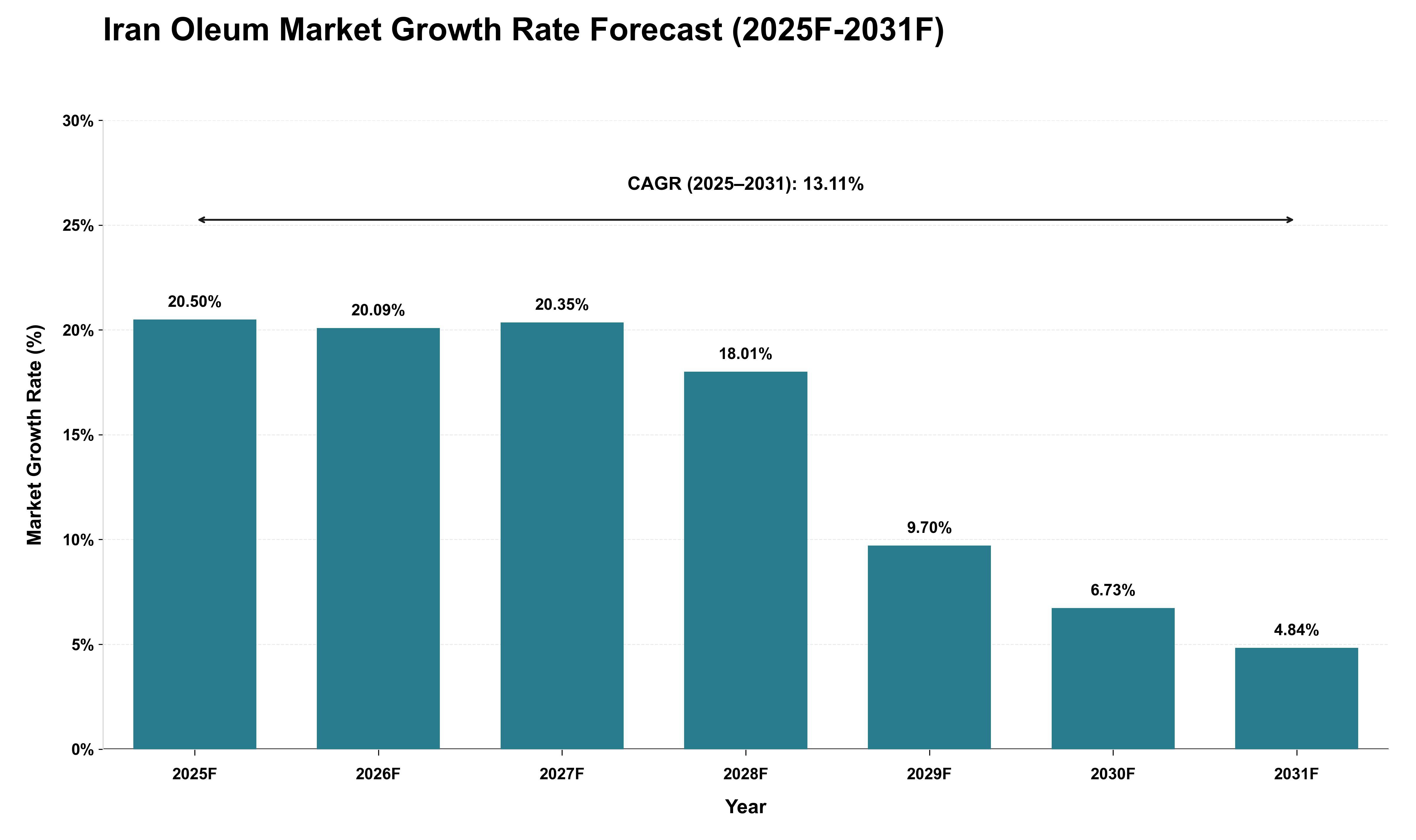 Iran Oleum Market Growth Rate Analysis (2025 - 2031)