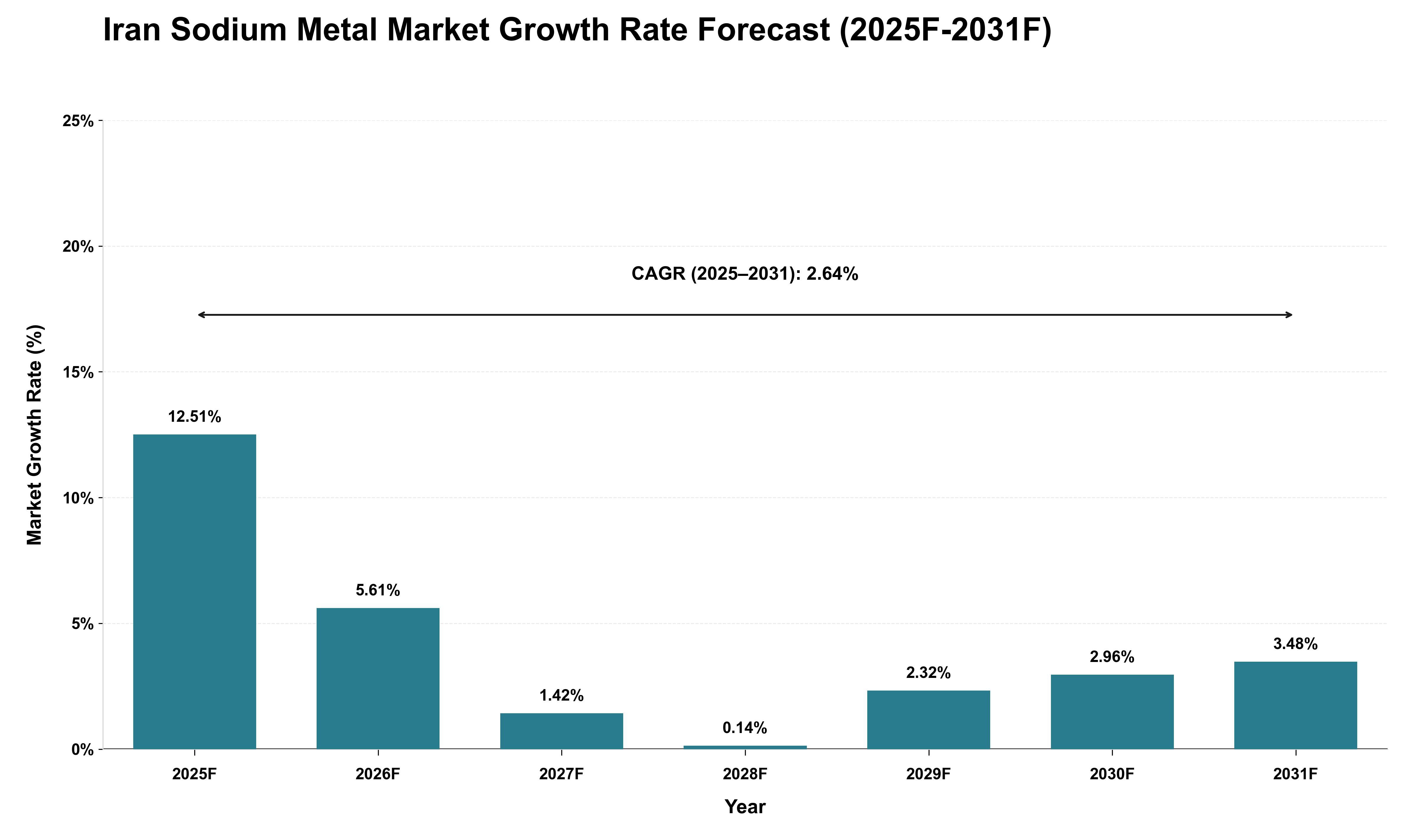 Iran Sodium Metal Market Growth Rate Analysis (2025 - 2031)