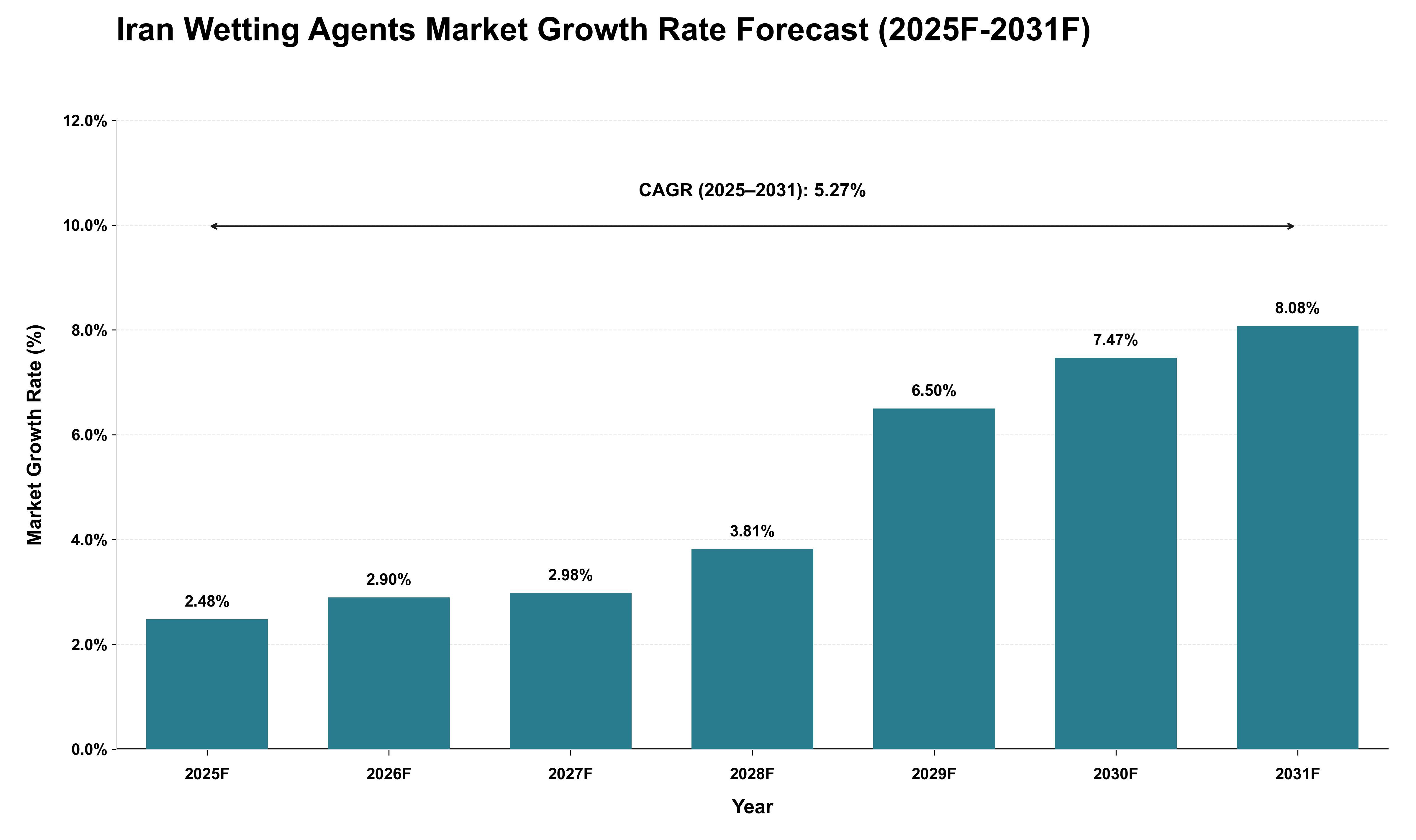 Iran Wetting Agents Market Growth Rate Analysis (2025 - 2031)
