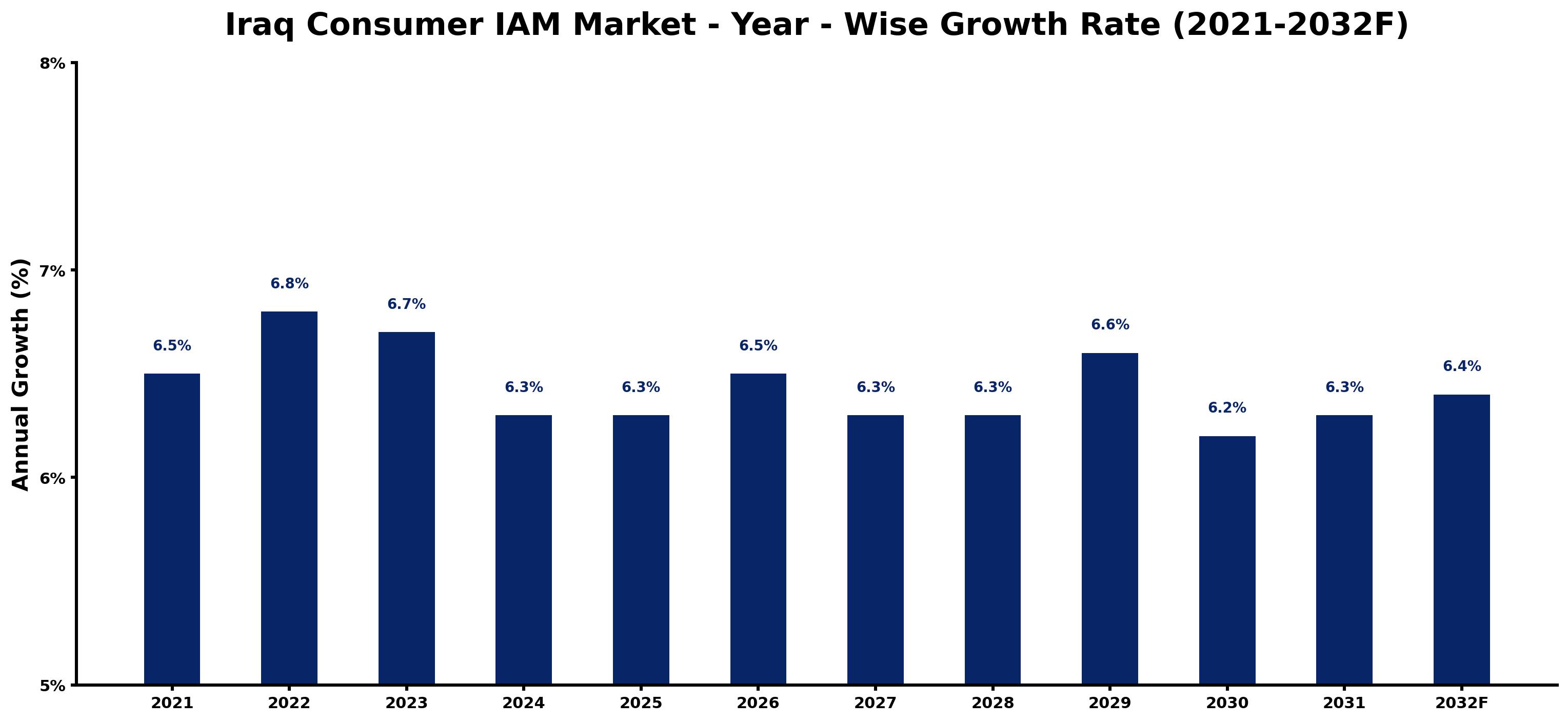 Iraq Consumer IAM Market Year-wise Growth Rate and Key Drivers
