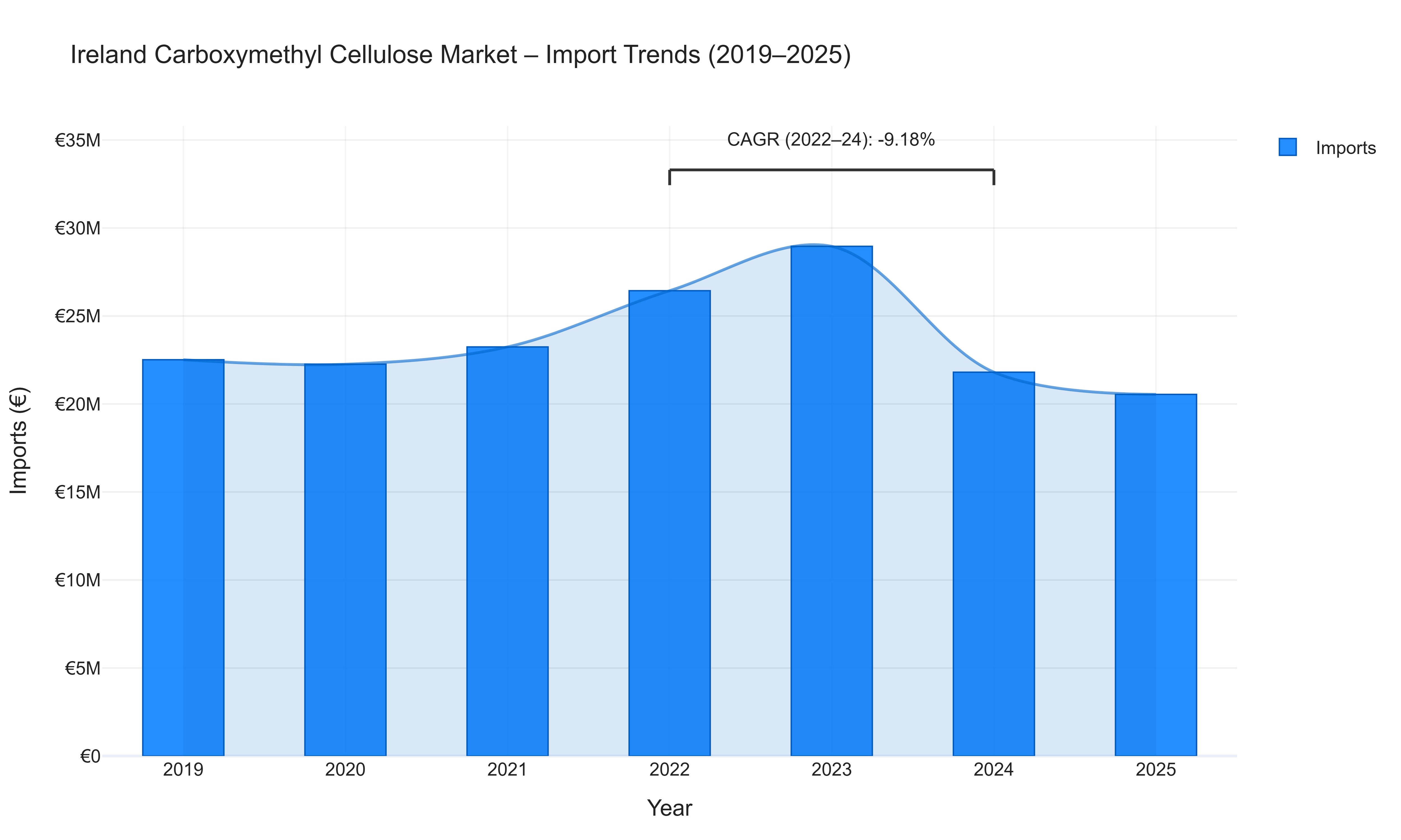 Ireland Carboxymethyl Cellulose Market - Import Trends (2019-2025)