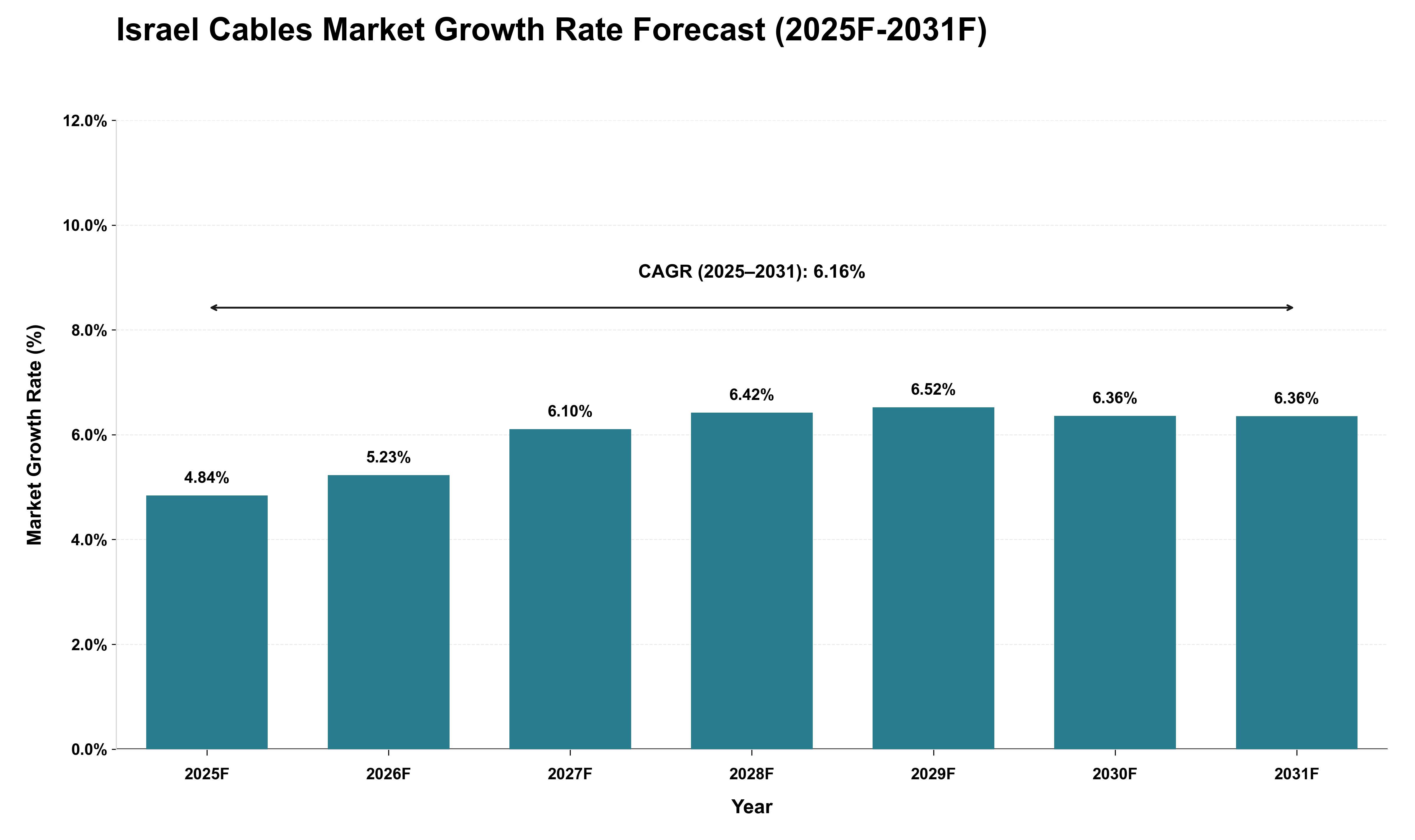 Israel Cables Market Growth Rate Analysis (2025 - 2031)