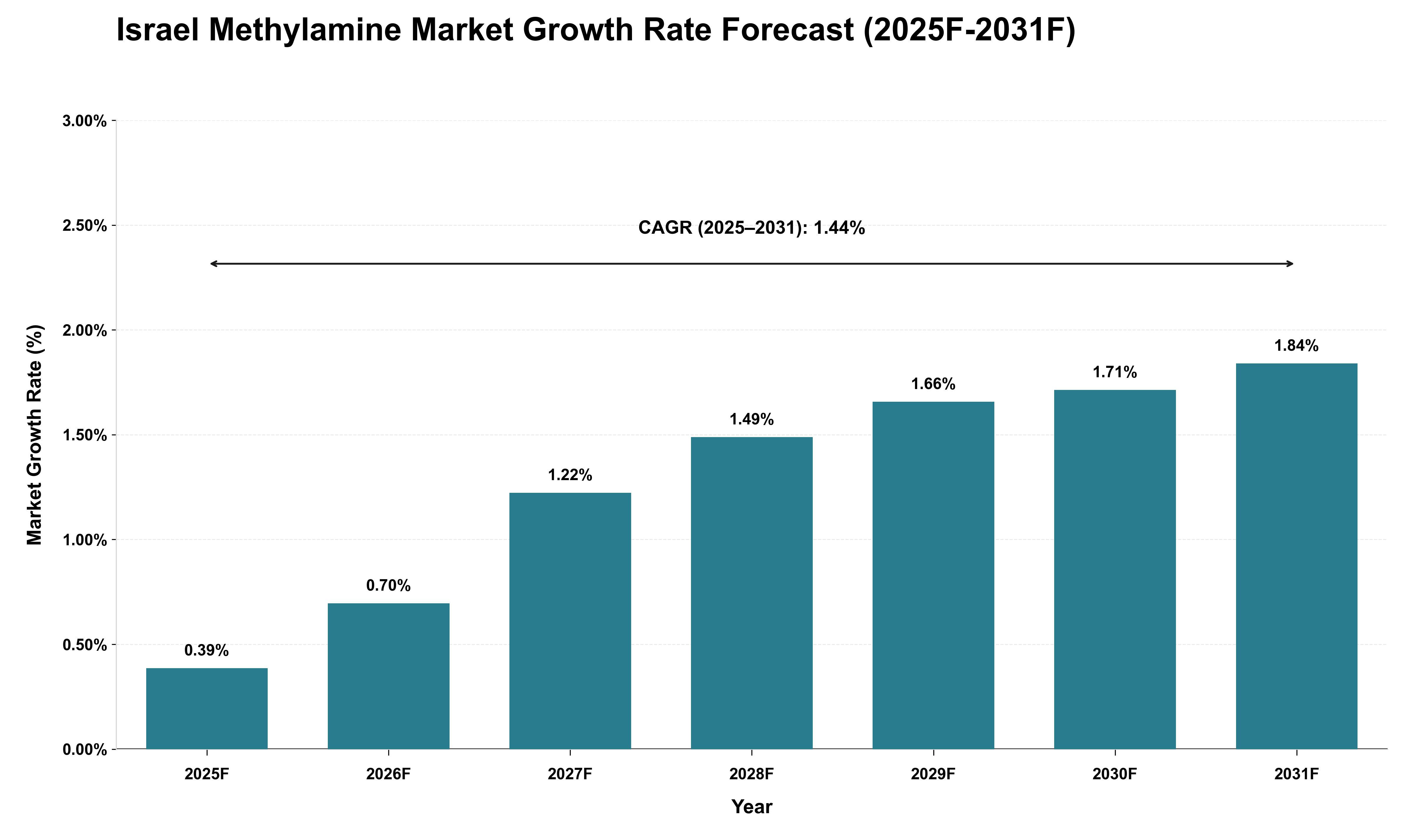Israel Methylamine Market Growth Rate Analysis (2025 - 2031)