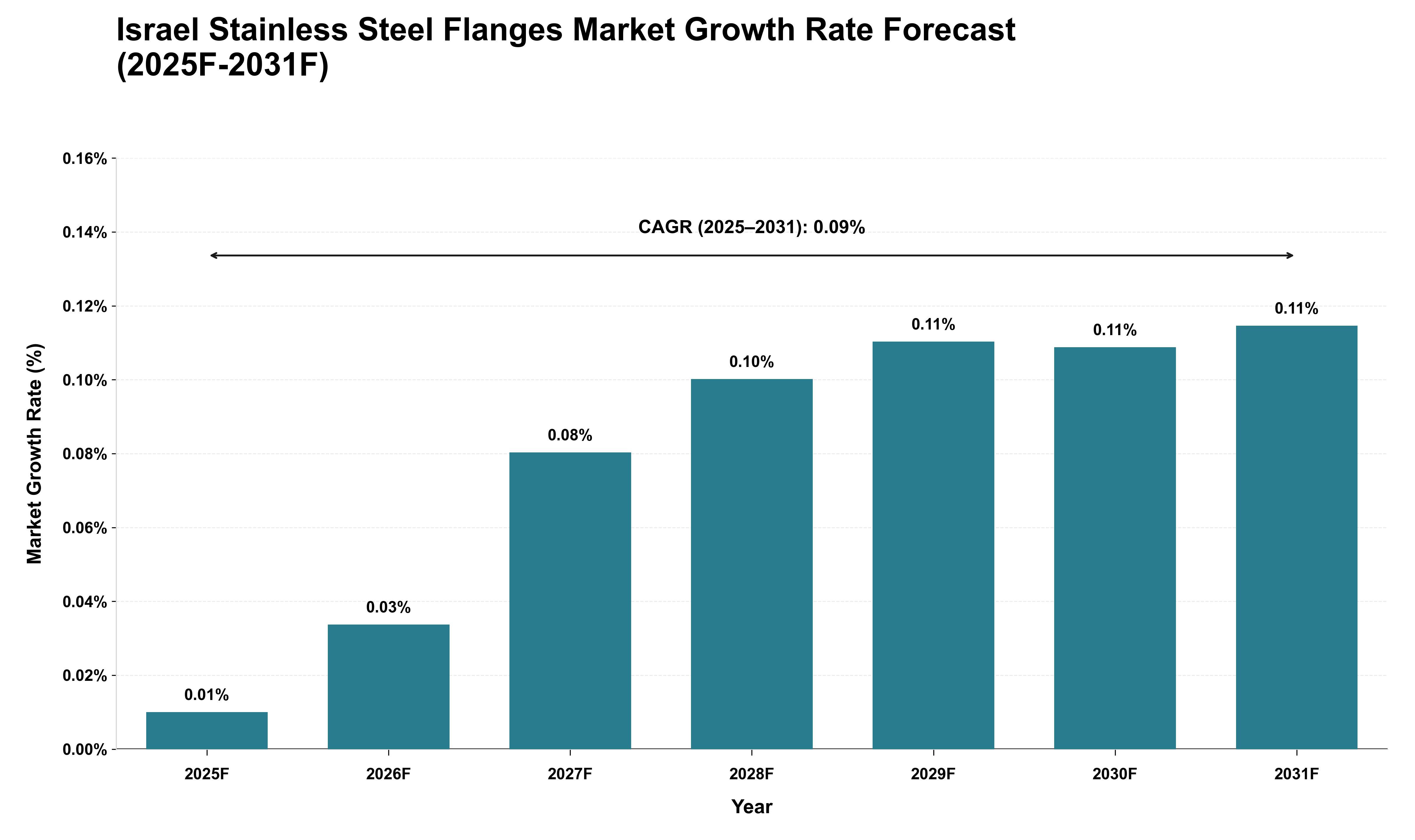 Israel Stainless Steel Flanges Market Growth Rate Analysis (2025 - 2031)