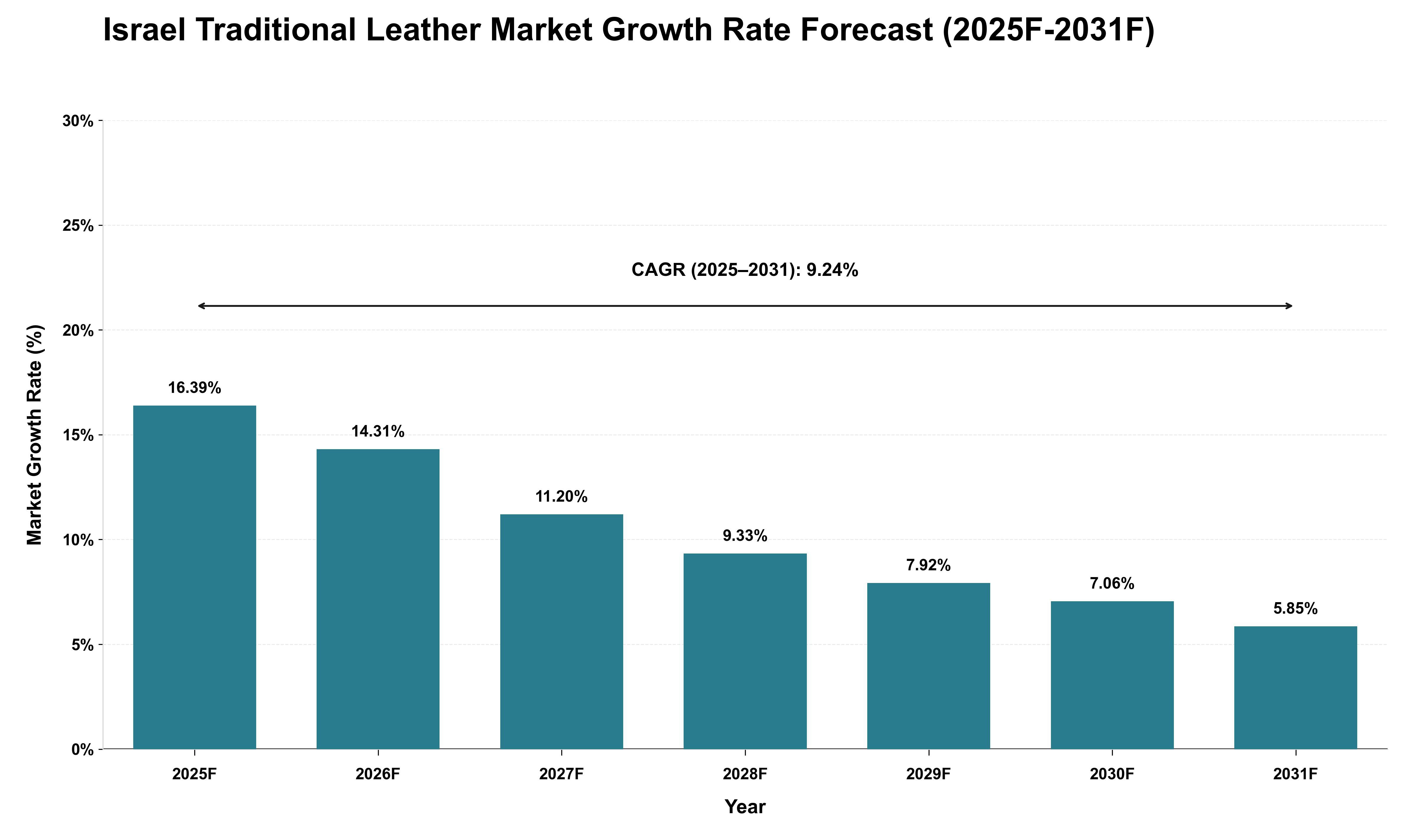 Israel Traditional Leather Market Growth Rate Analysis (2025 - 2031)