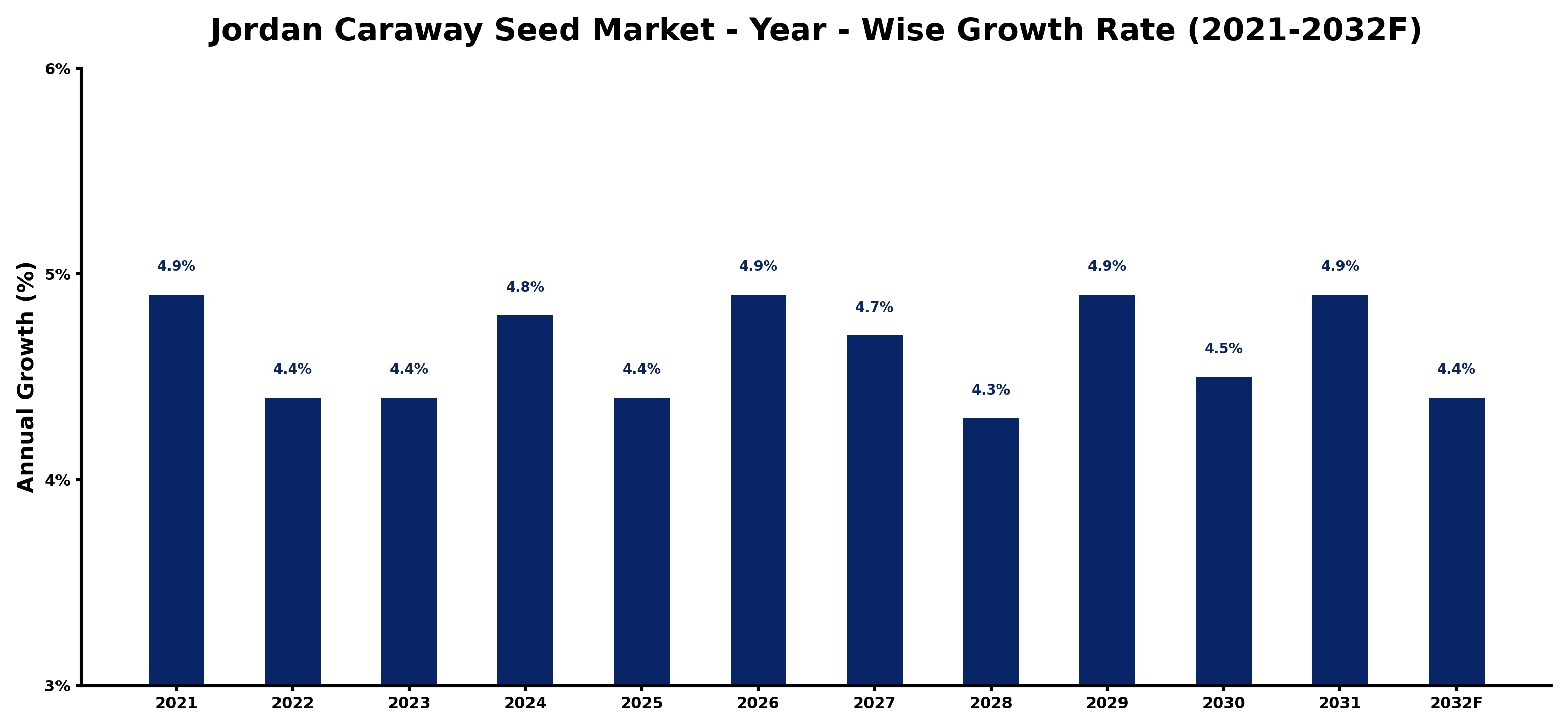 Jordan Caraway Seed Market Year-wise Growth Rate and Key Drivers
