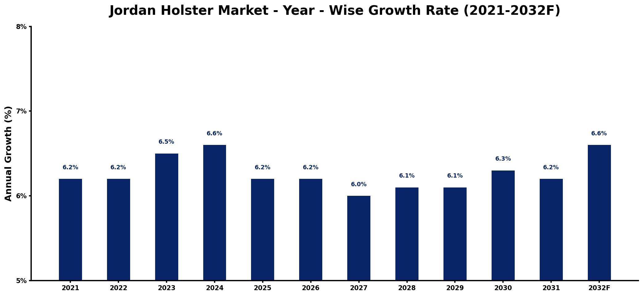 Jordan Holster Market Year-wise Growth Rate and Key Drivers