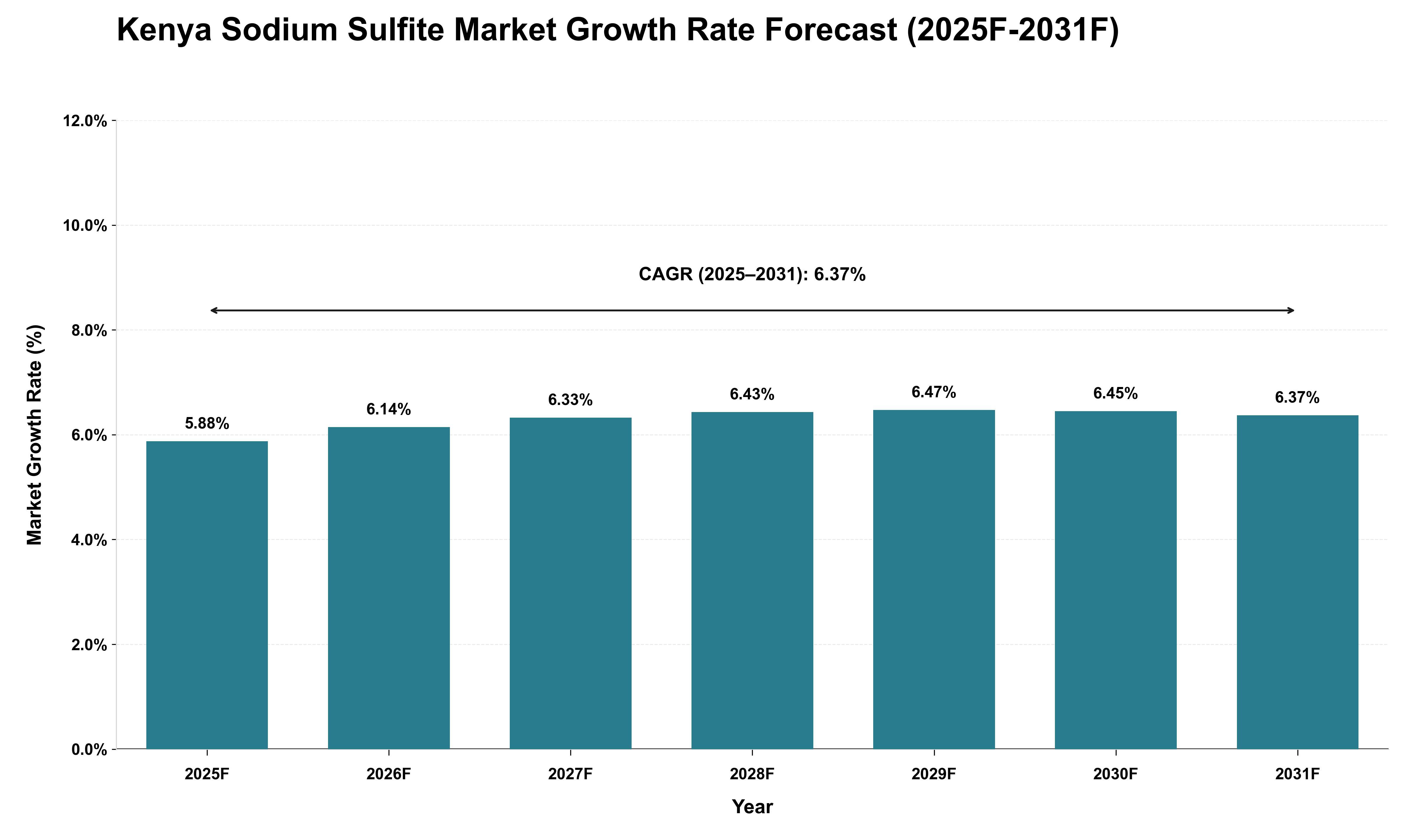 Kenya Sodium Sulfite Market Growth Rate Analysis (2025 - 2031)