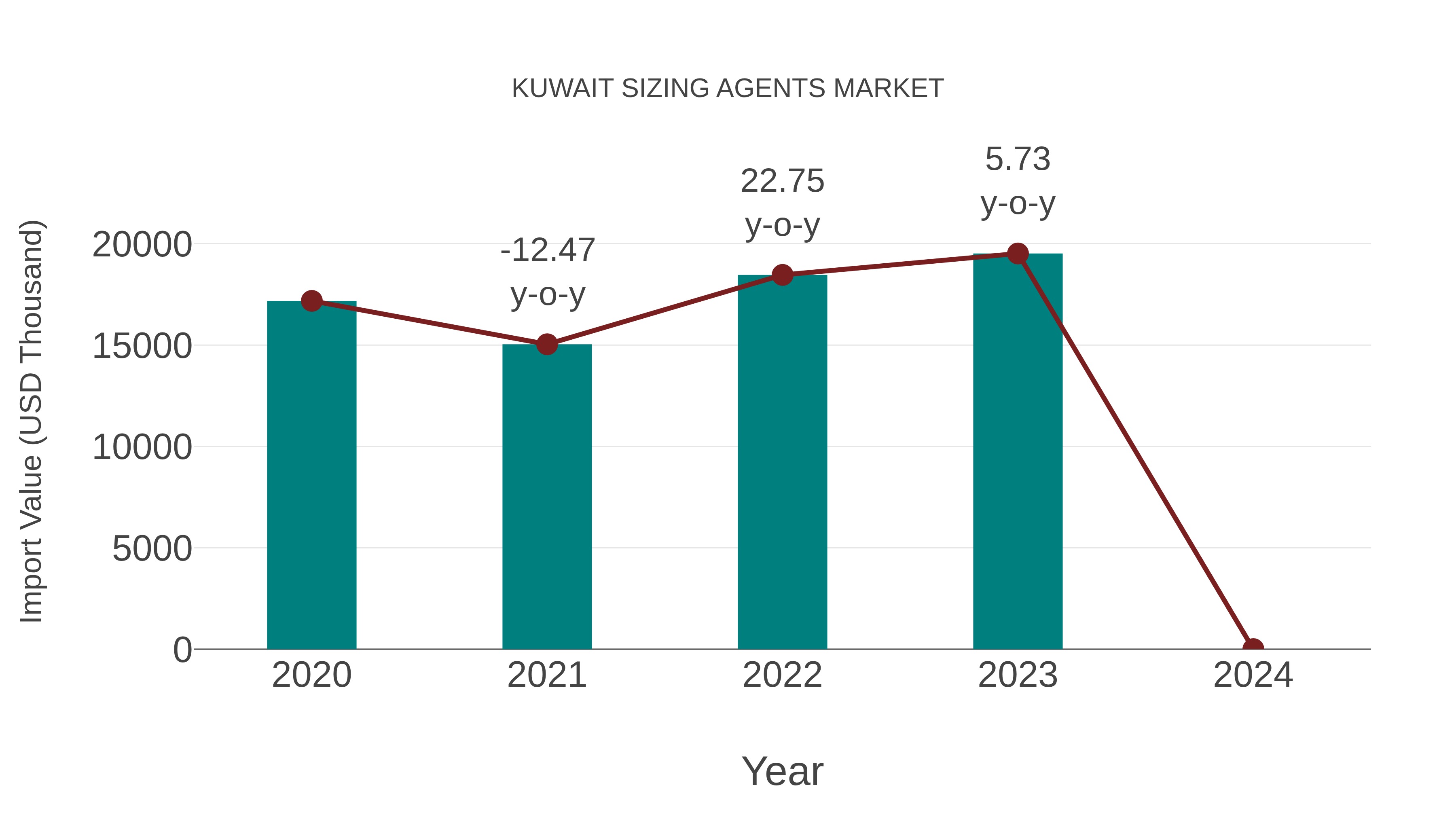  Kuwait Sizing Agents Market: Import Trend Analysis