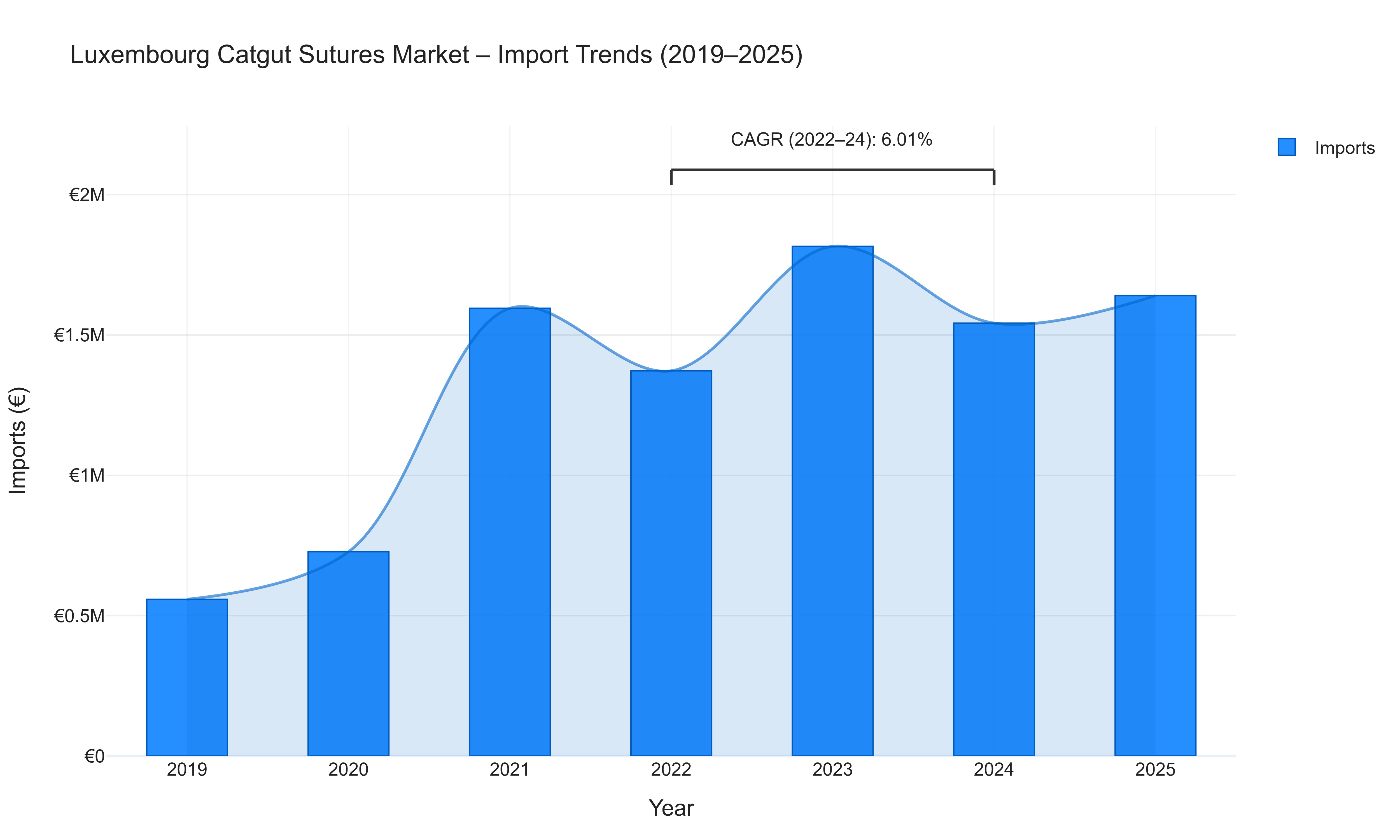 Luxembourg Catgut Sutures Market - Import Trends (2019-2025)