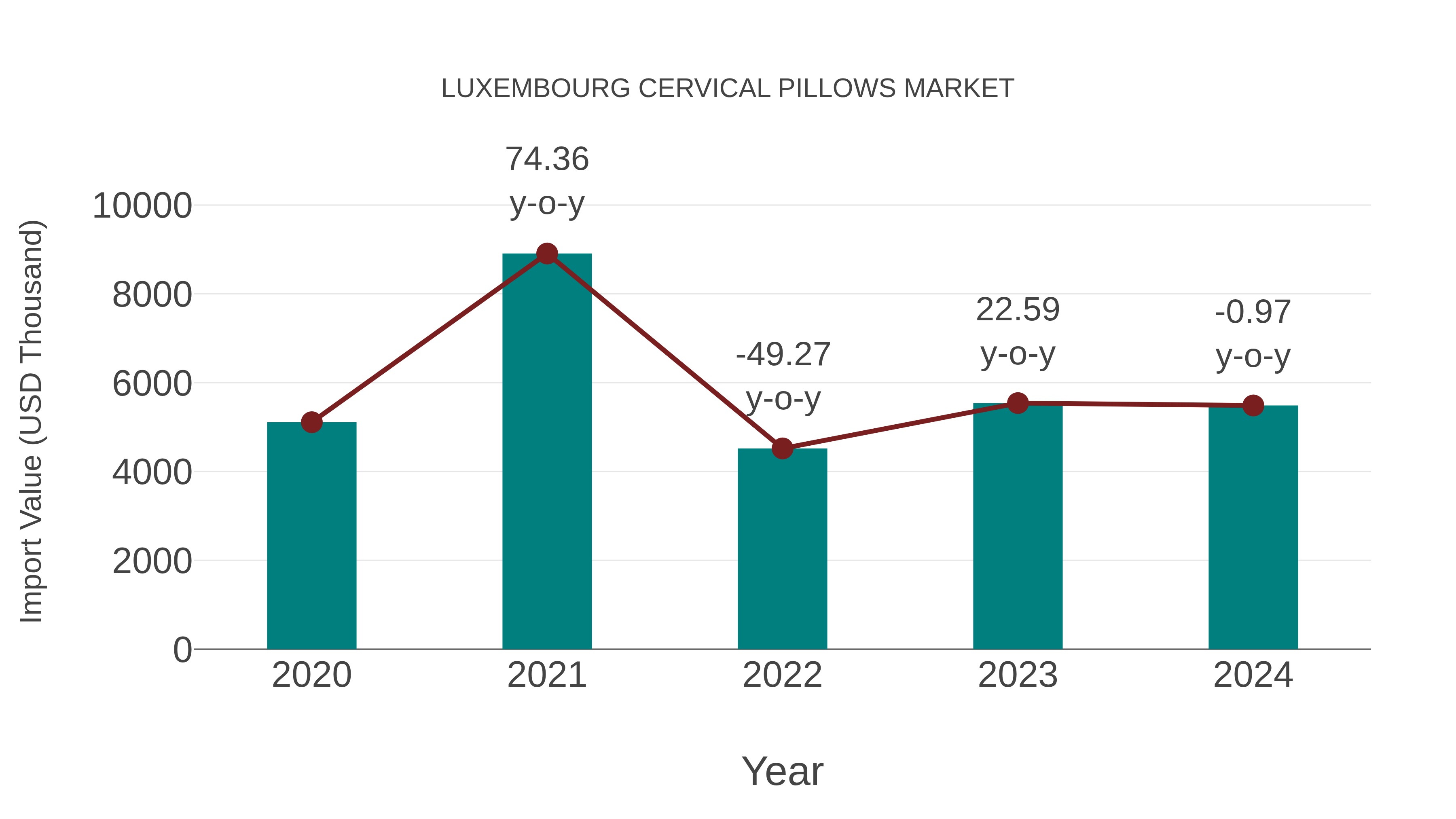  Luxembourg Cervical Pillows Market: Import Trend Analysis