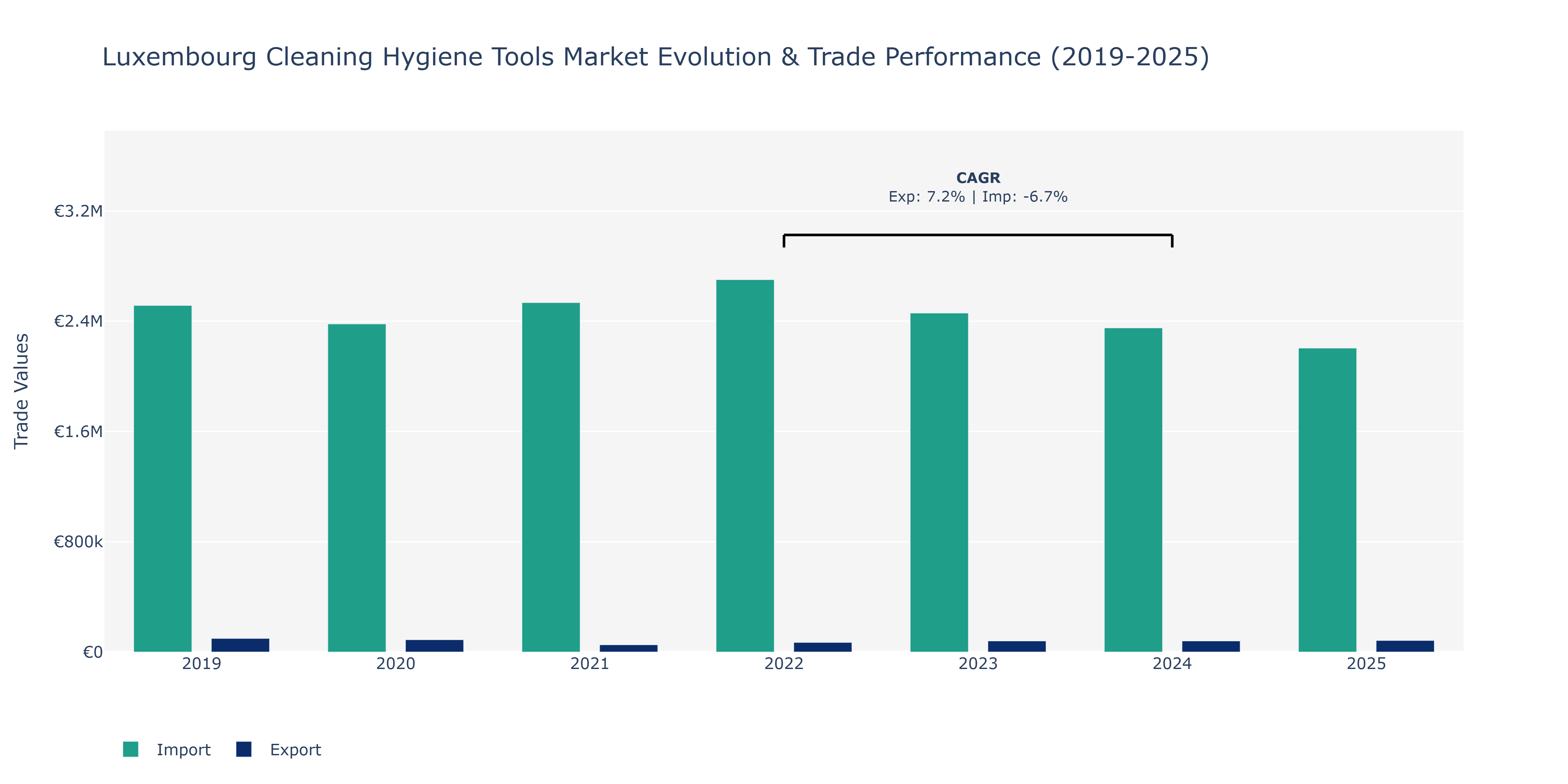 Luxembourg Cleaning Hygiene Tools Market: Production & Trade Performance (2019-2025)