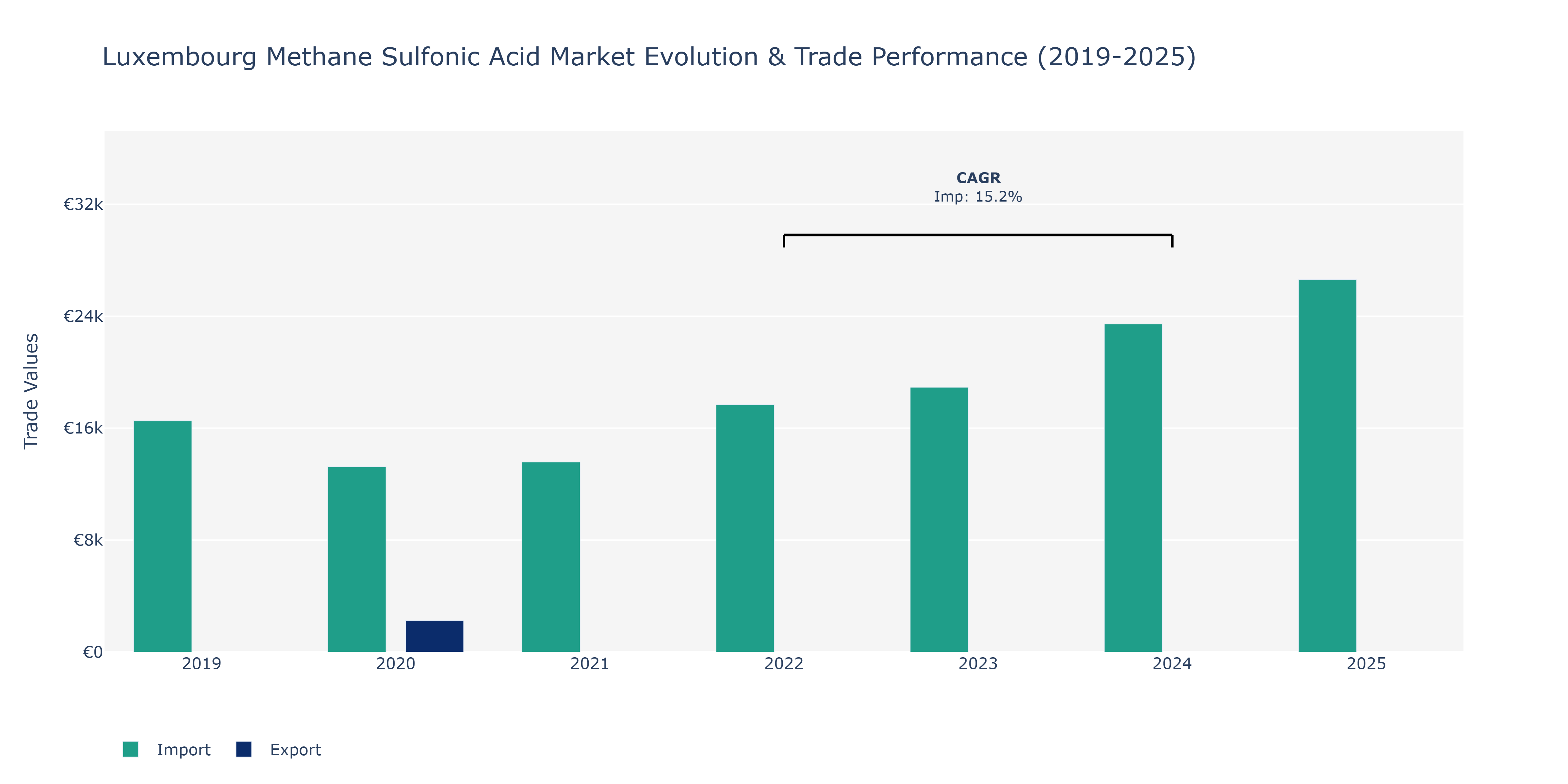 Luxembourg Methane Sulfonic Acid Market: Production & Trade Performance (2019-2025)
