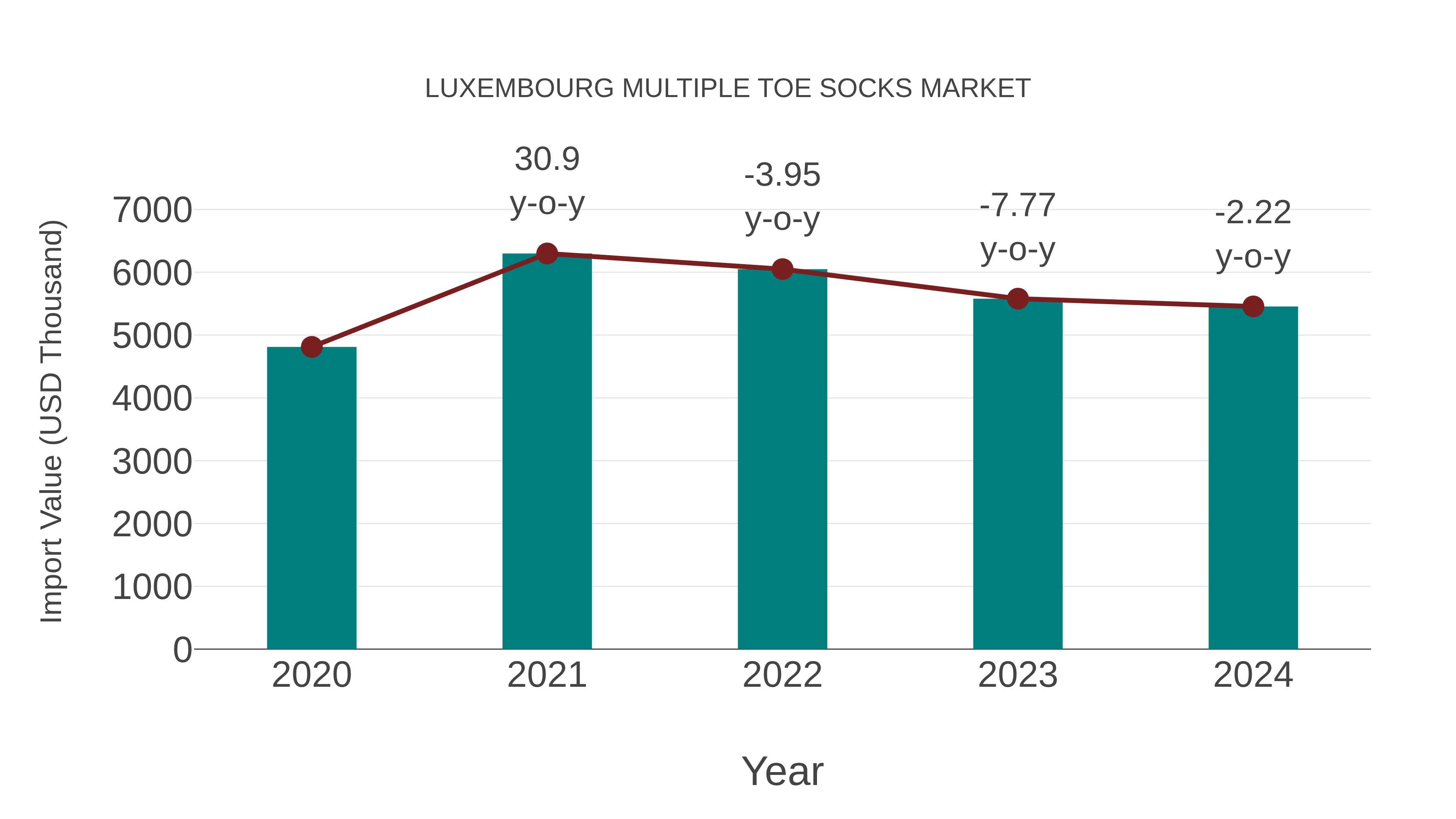  Luxembourg Multiple Toe Socks Market: Import Trend Analysis
