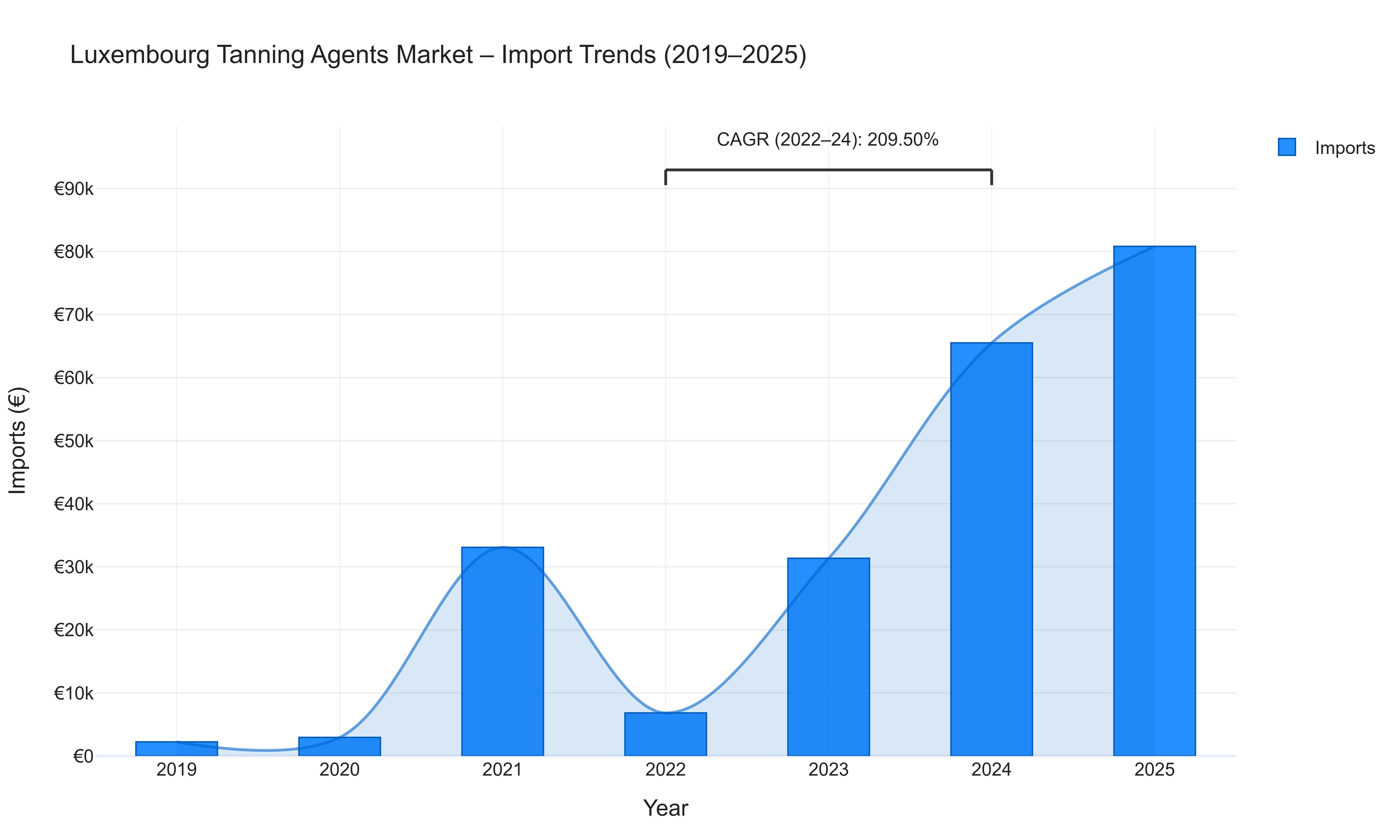 Luxembourg Tanning Agents Market - Import Trends (2019-2025)