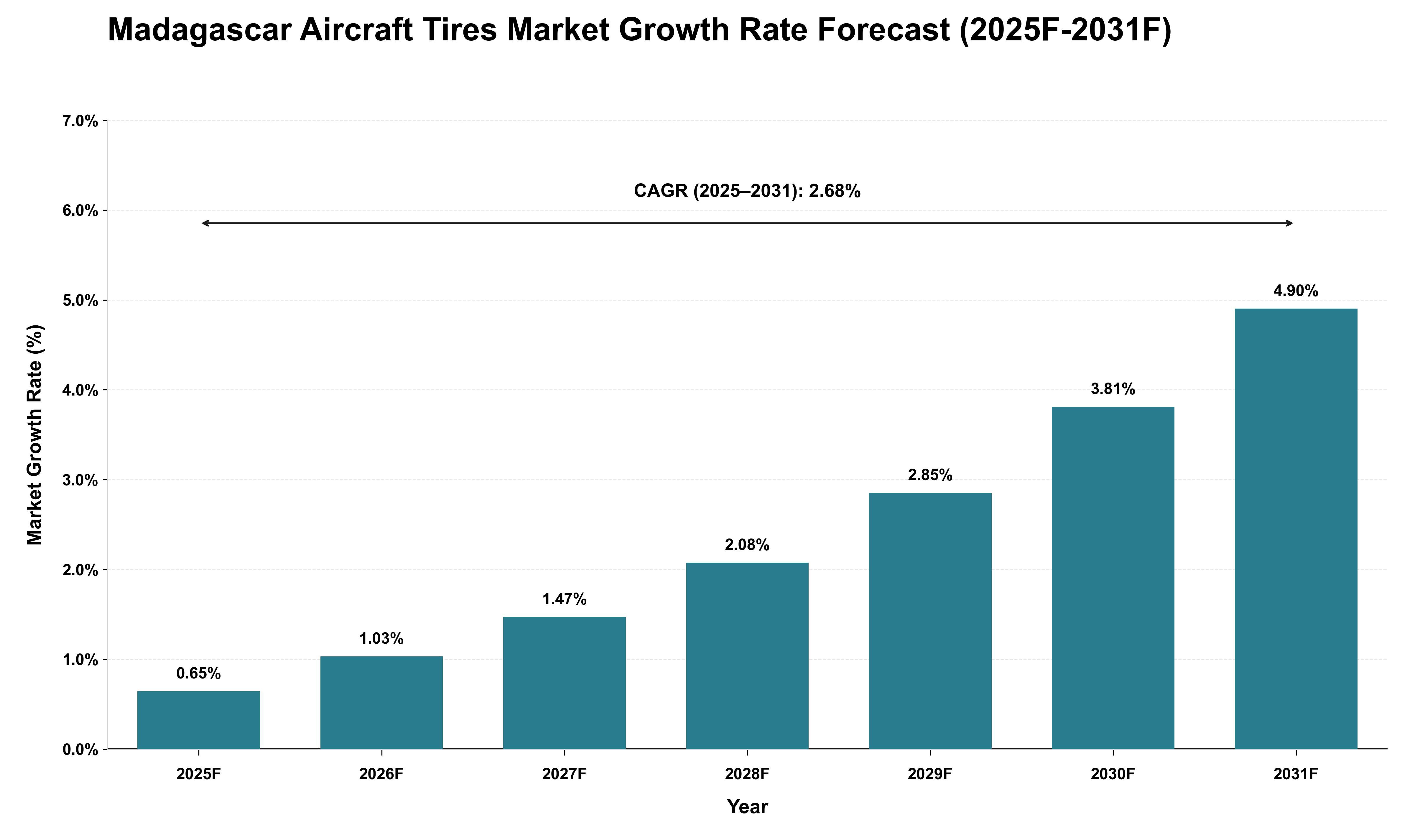 Madagascar Aircraft Tires Market Growth Rate Analysis (2025 - 2031)