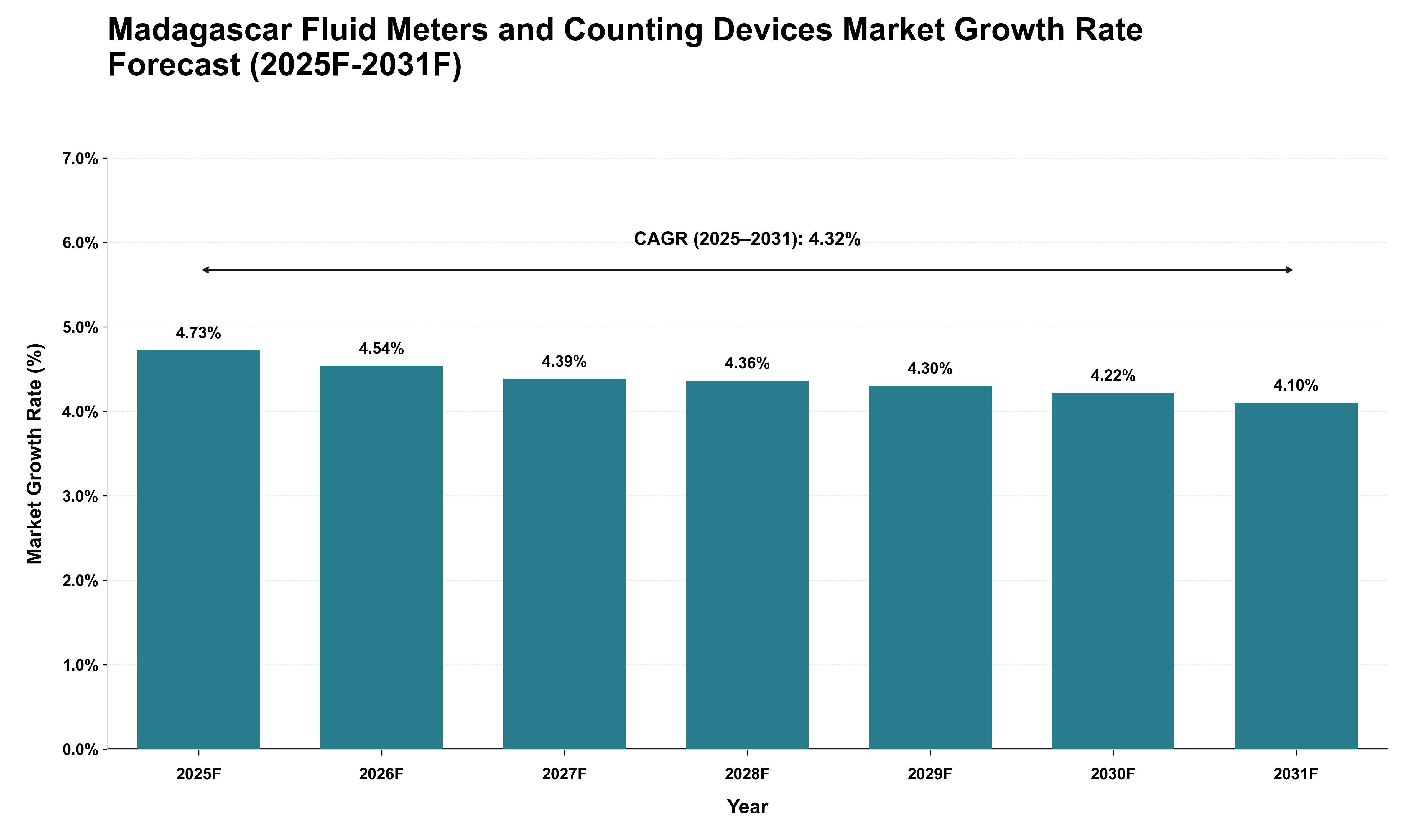 Madagascar Fluid Meters and Counting Devices Market Growth Rate Analysis (2025 - 2031)