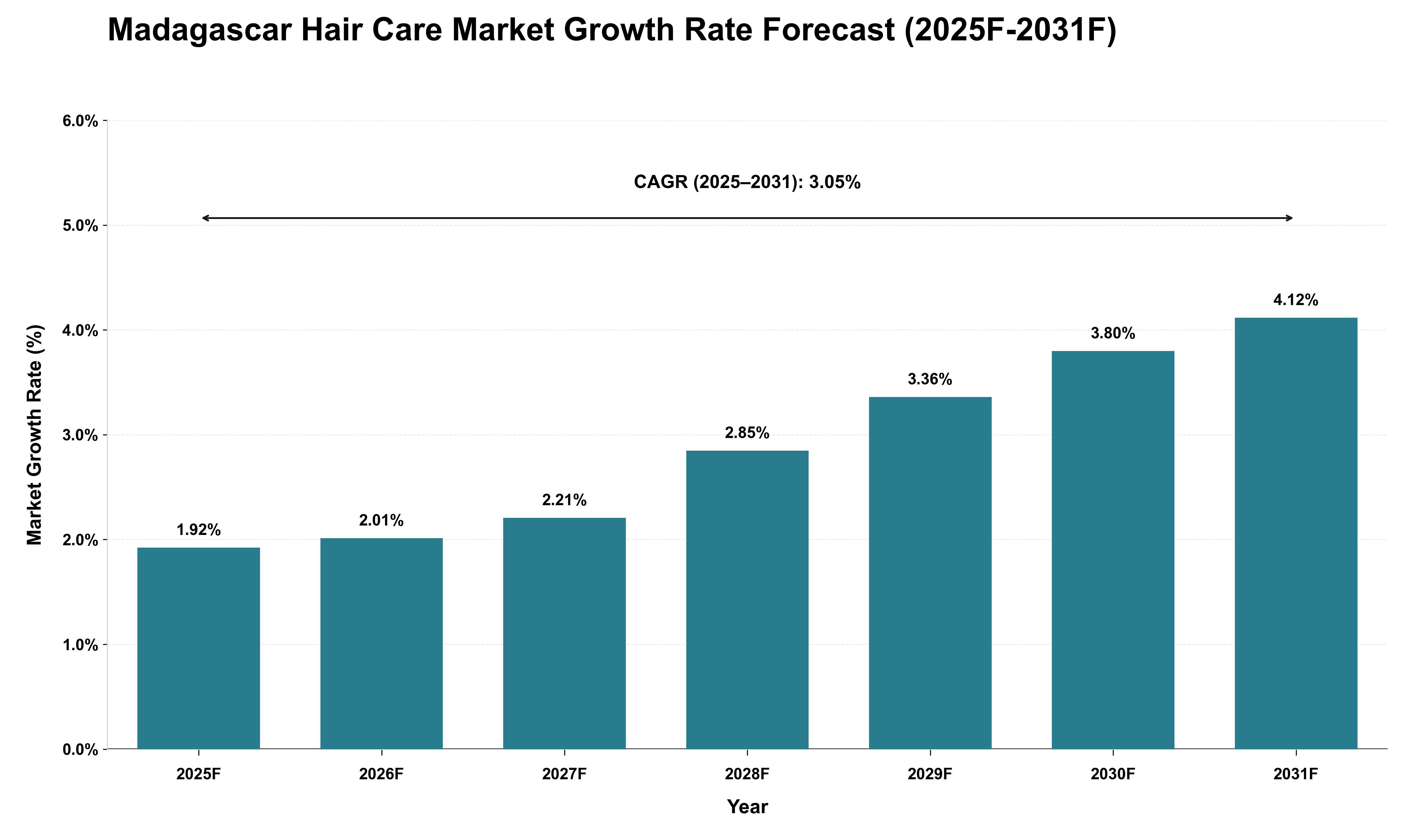 Madagascar Hair Care Market Growth Rate Analysis (2025 - 2031)