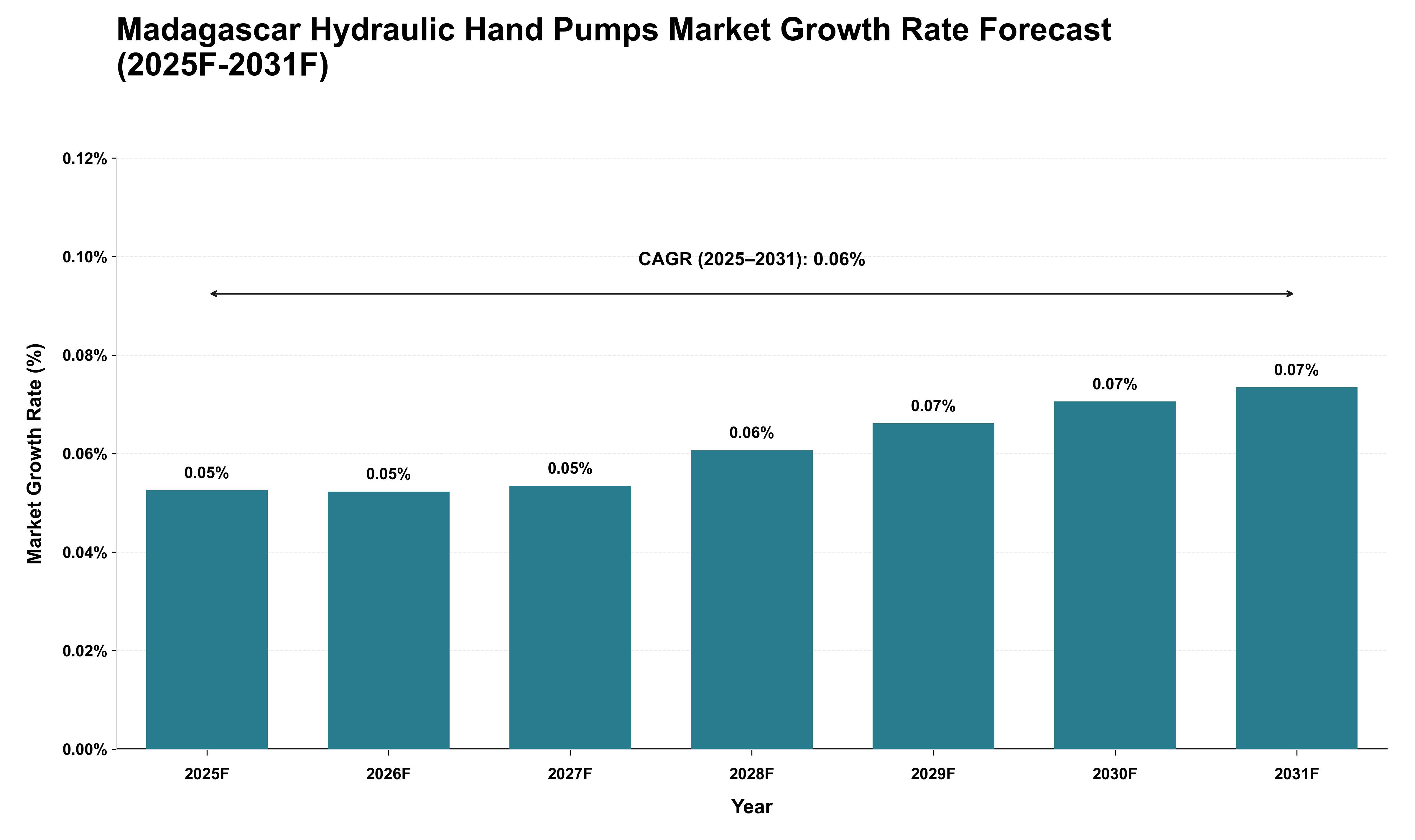 Madagascar Hydraulic Hand Pumps Market Growth Rate Analysis (2025 - 2031)