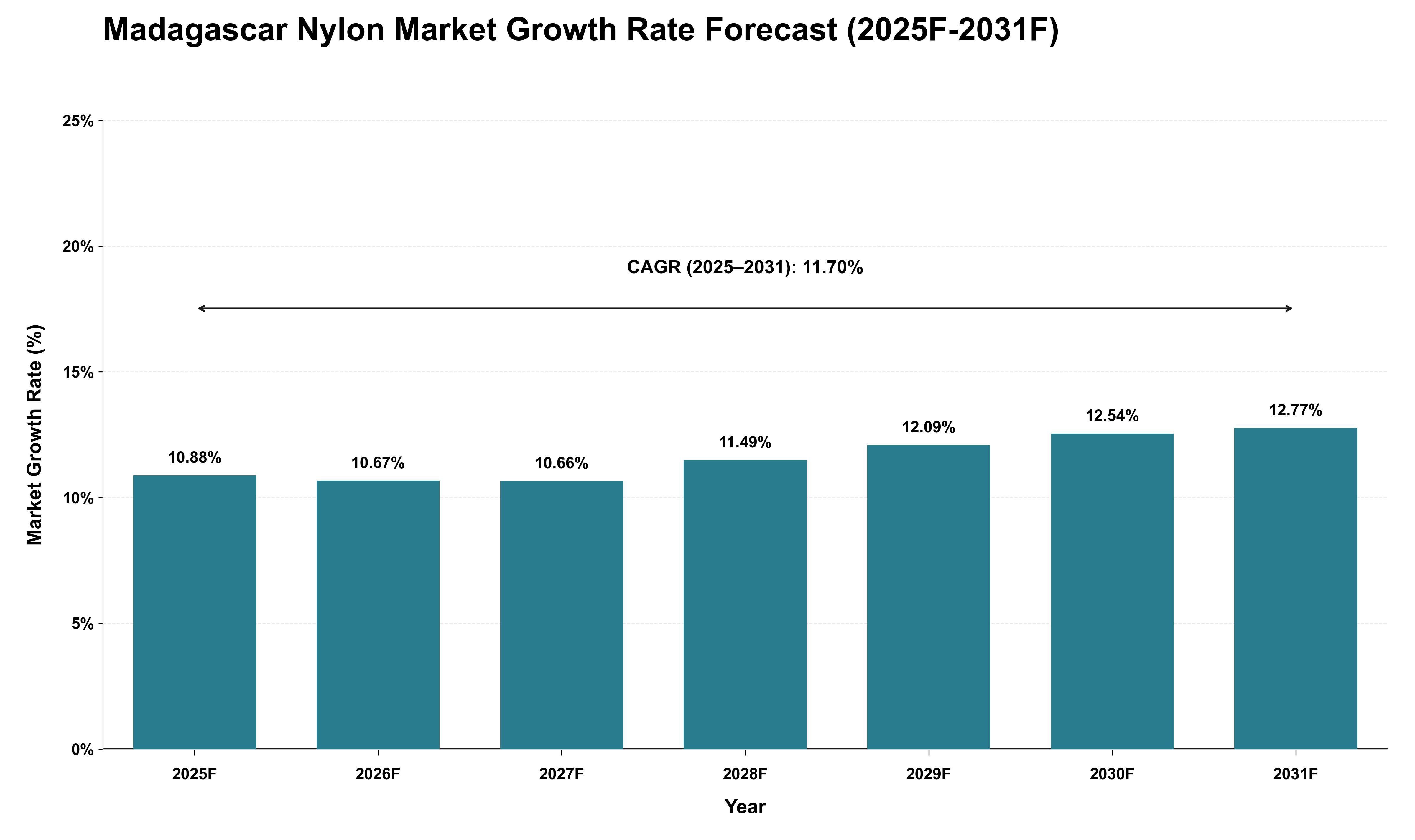 Madagascar Nylon Market Growth Rate Analysis (2025 - 2031)