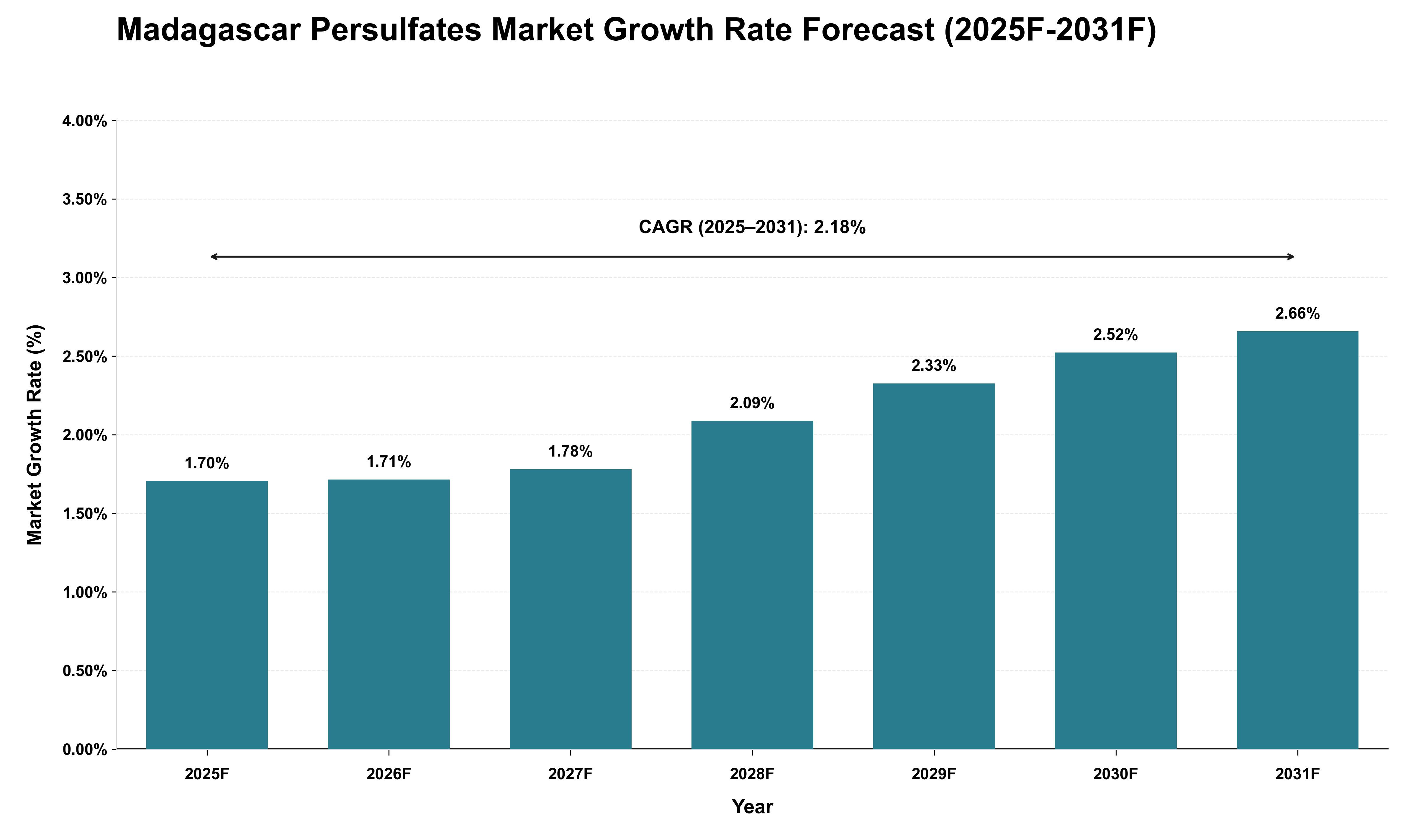 Madagascar Persulfates Market Growth Rate Analysis (2025 - 2031)