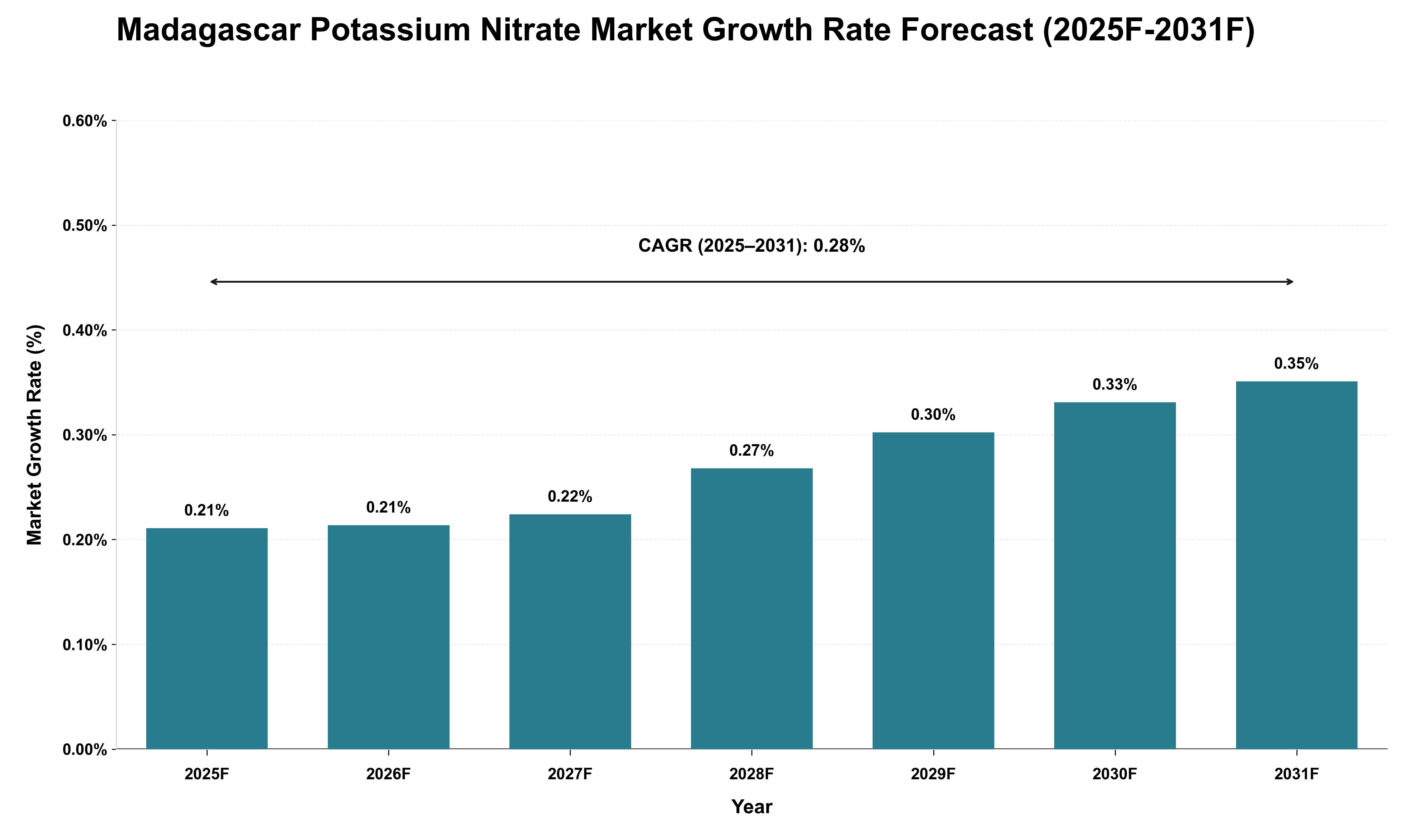 Madagascar Potassium Nitrate Market Growth Rate Analysis (2025 - 2031)