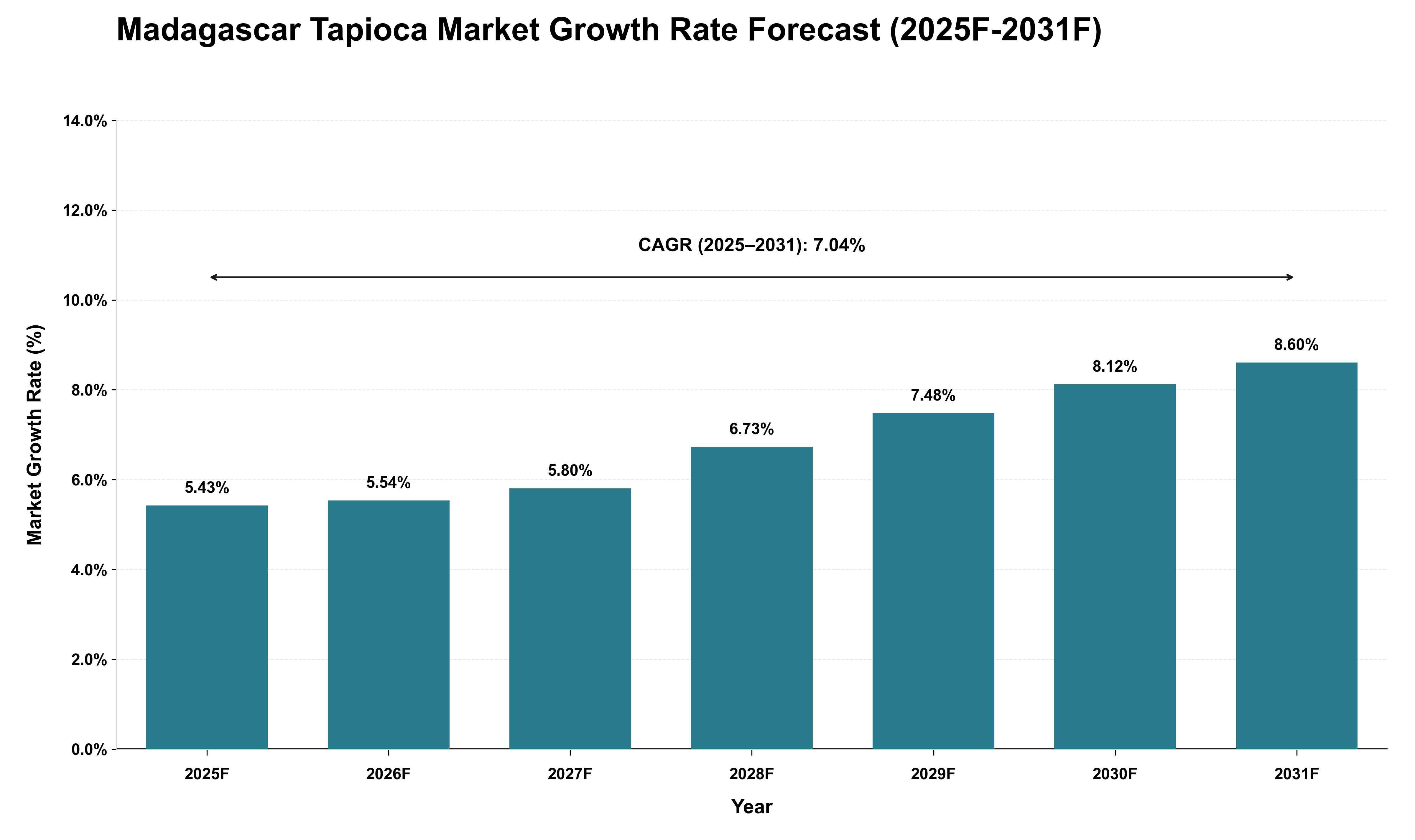 Madagascar Tapioca Market Growth Rate Analysis (2025 - 2031)
