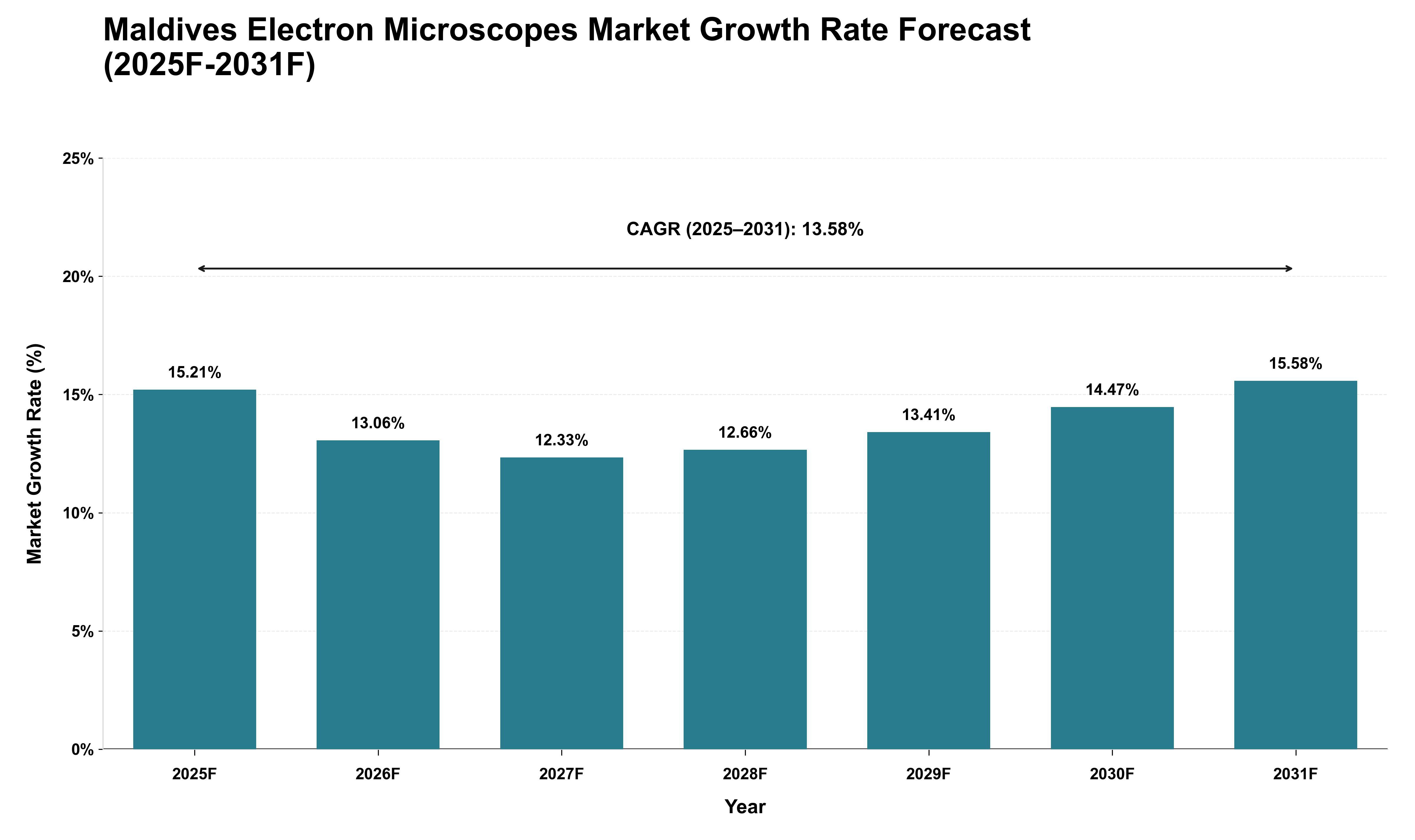 Maldives Electron Microscopes Market Growth Rate Analysis (2025 - 2031)