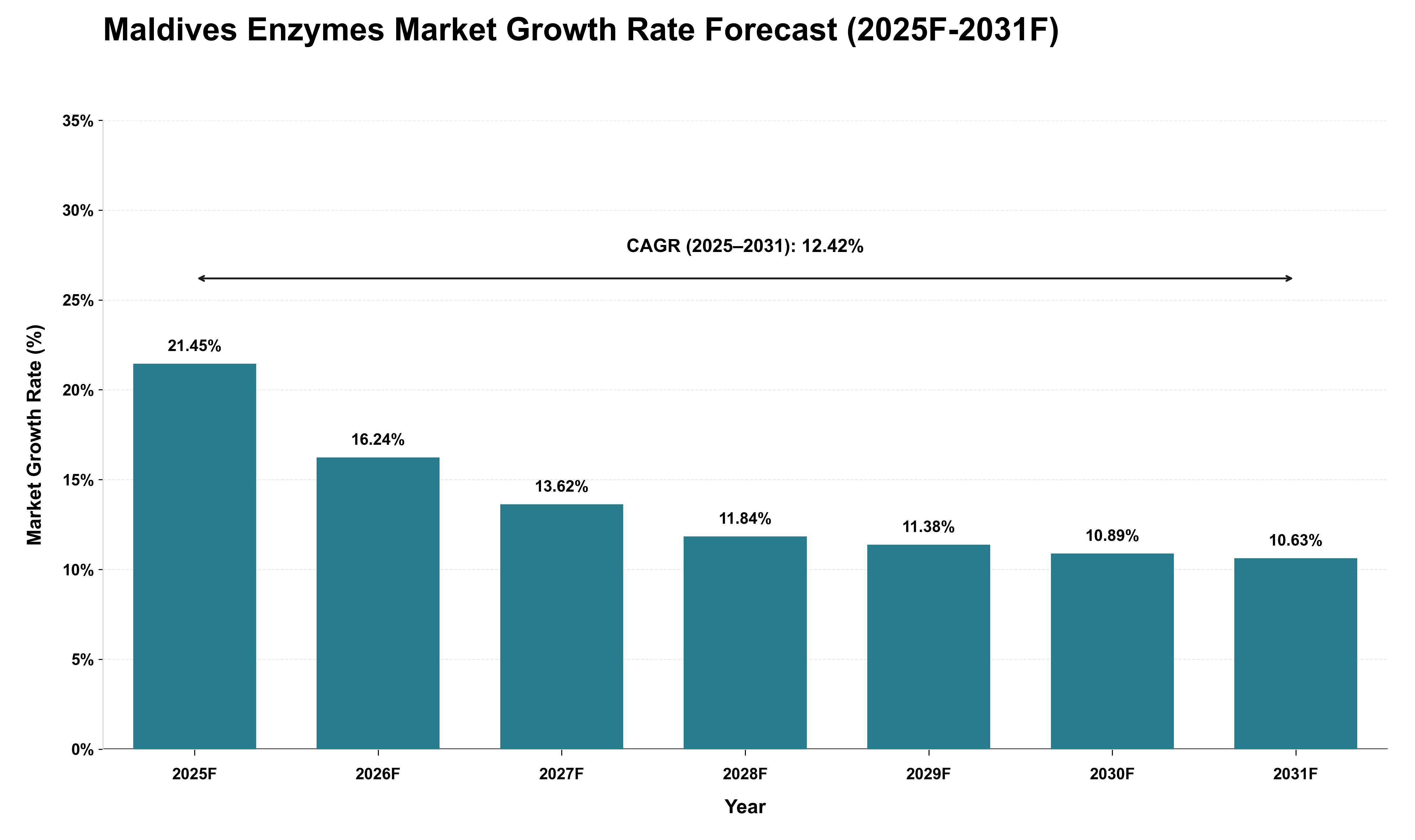 Maldives Enzymes Market Growth Rate Analysis (2025 - 2031)