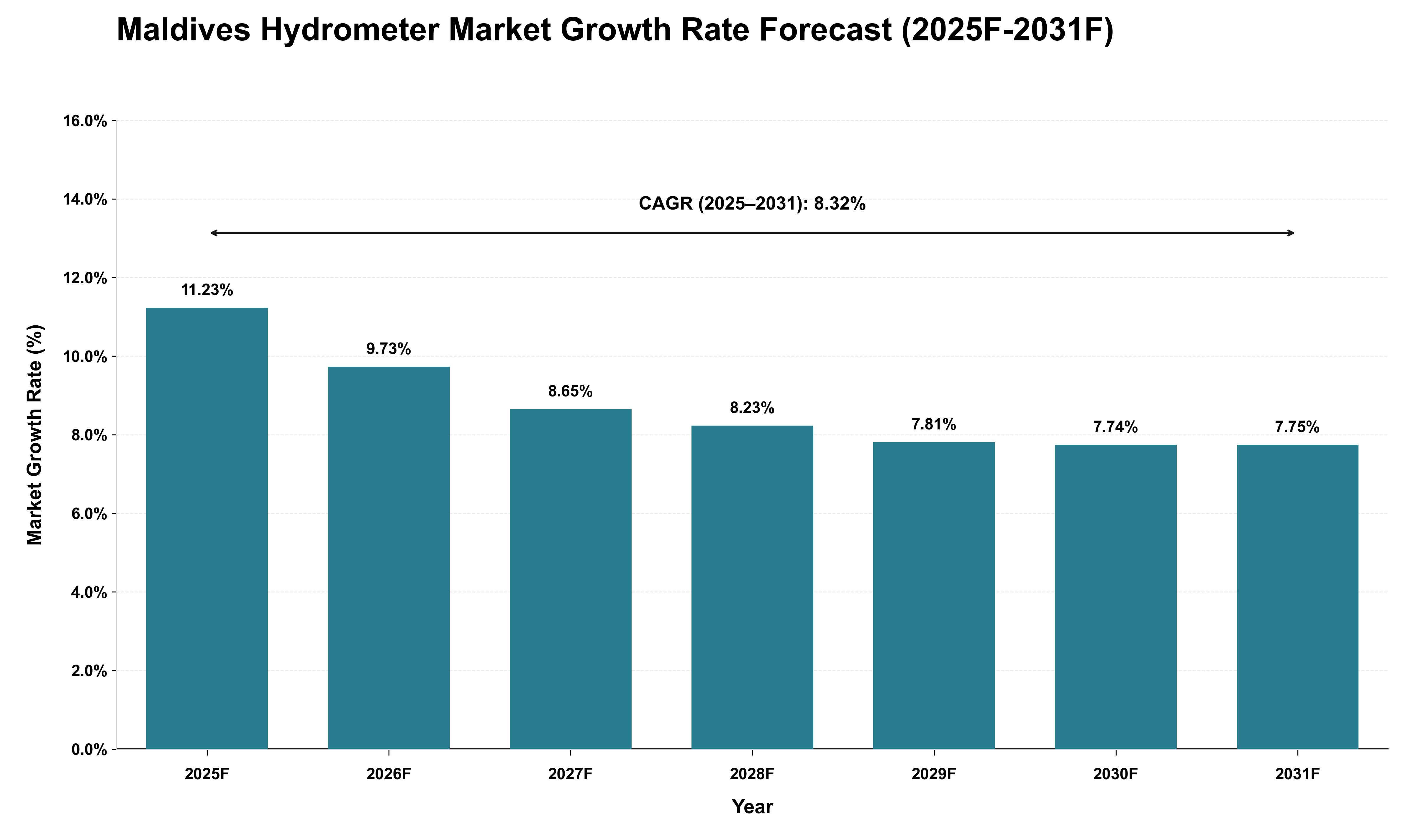 Maldives Hydrometer Market Growth Rate Analysis (2025 - 2031)