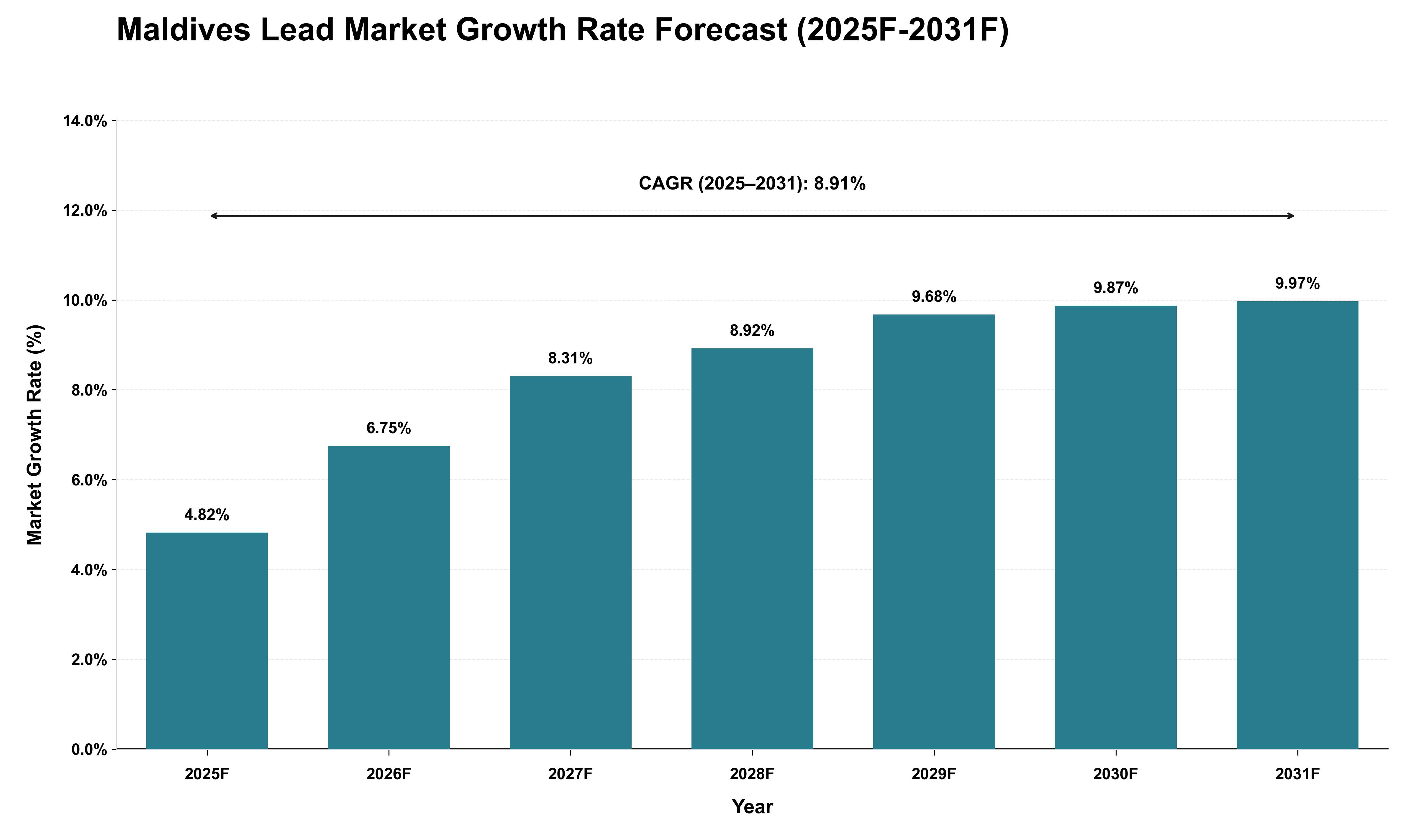 Maldives Lead Market Growth Rate Analysis (2025 - 2031)
