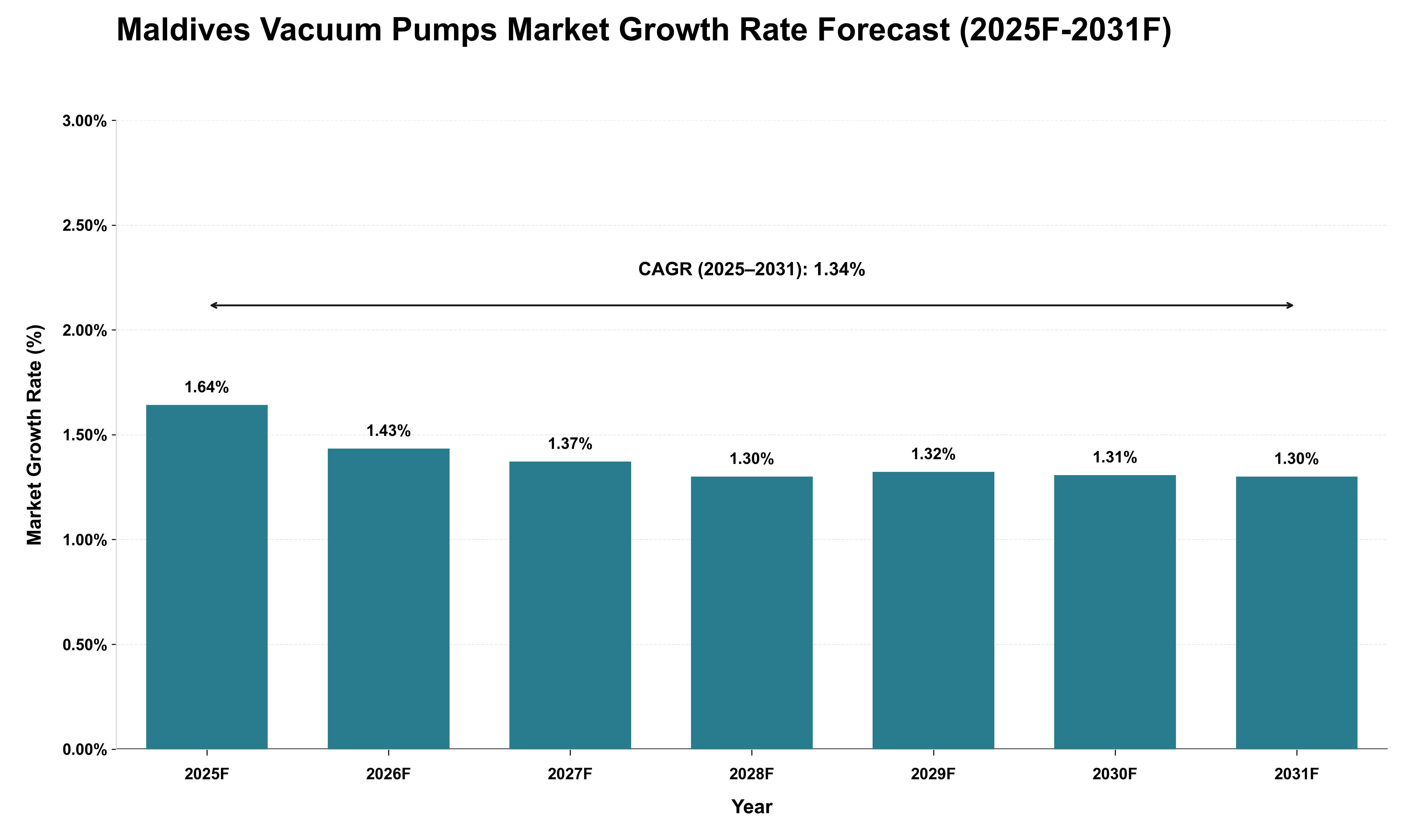 Maldives Vacuum Pumps Market Growth Rate Analysis (2025 - 2031)