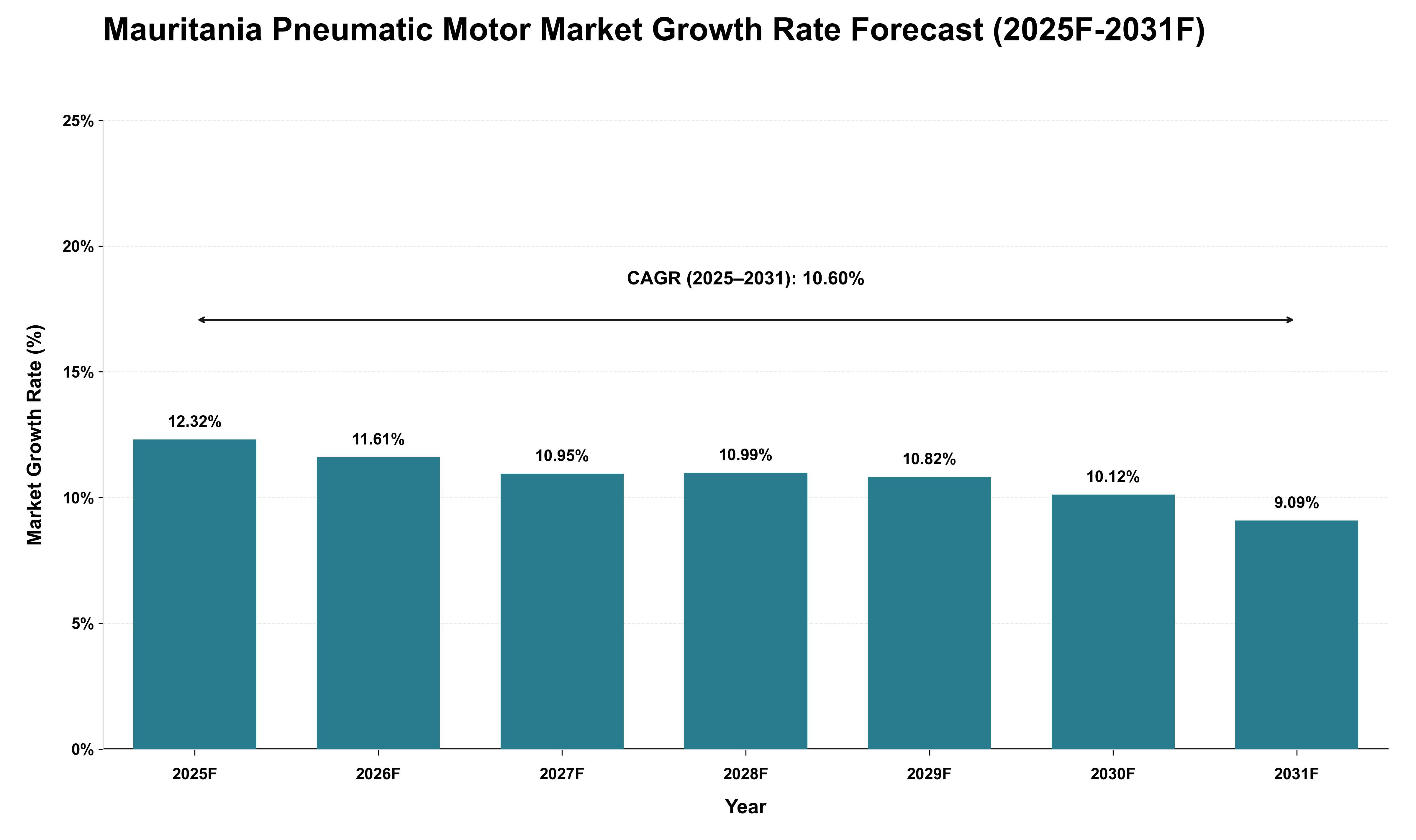 Mauritania Pneumatic Motor Market Growth Rate Analysis (2025 - 2031)