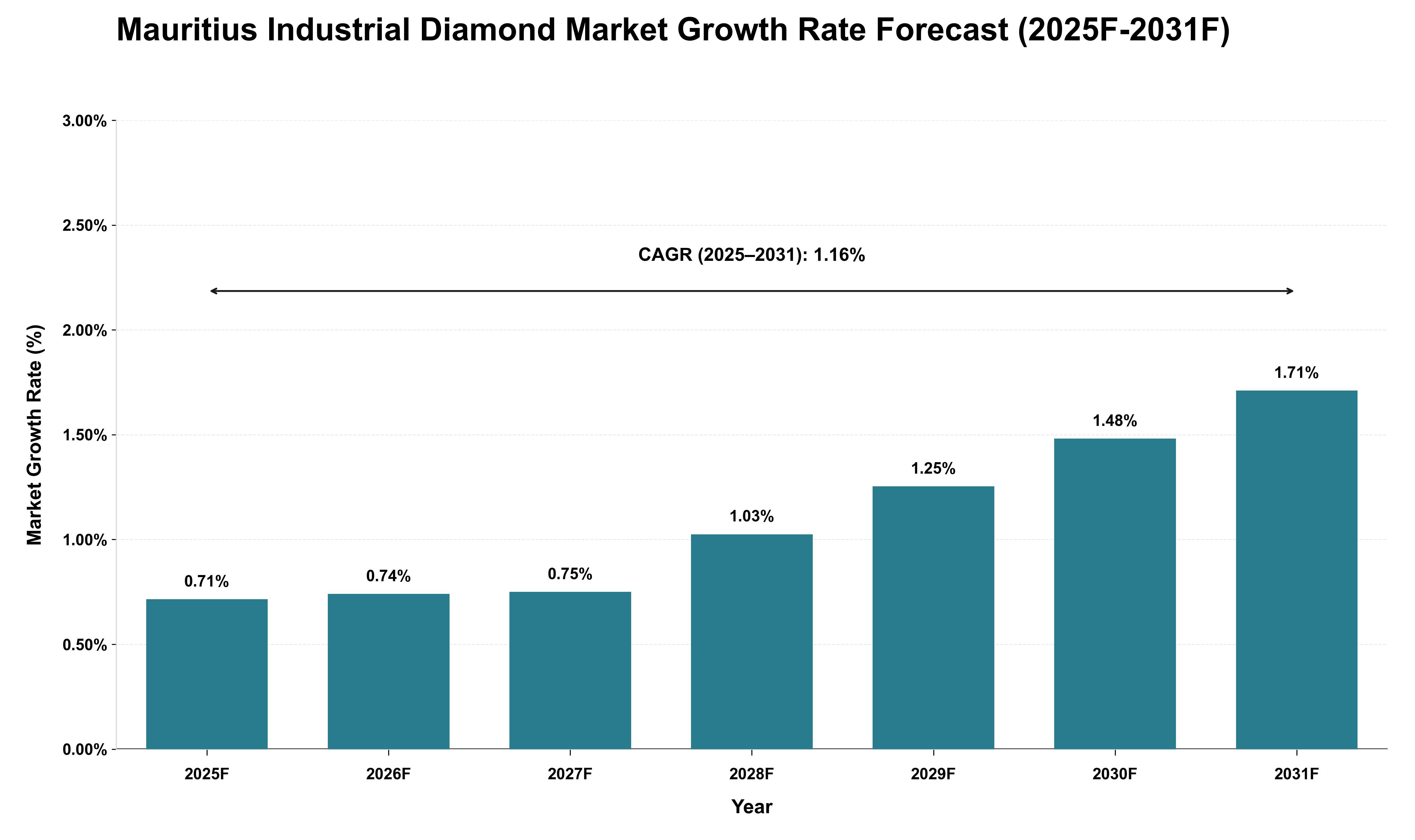 Mauritius Industrial Diamond Market Growth Rate Analysis (2025 - 2031)