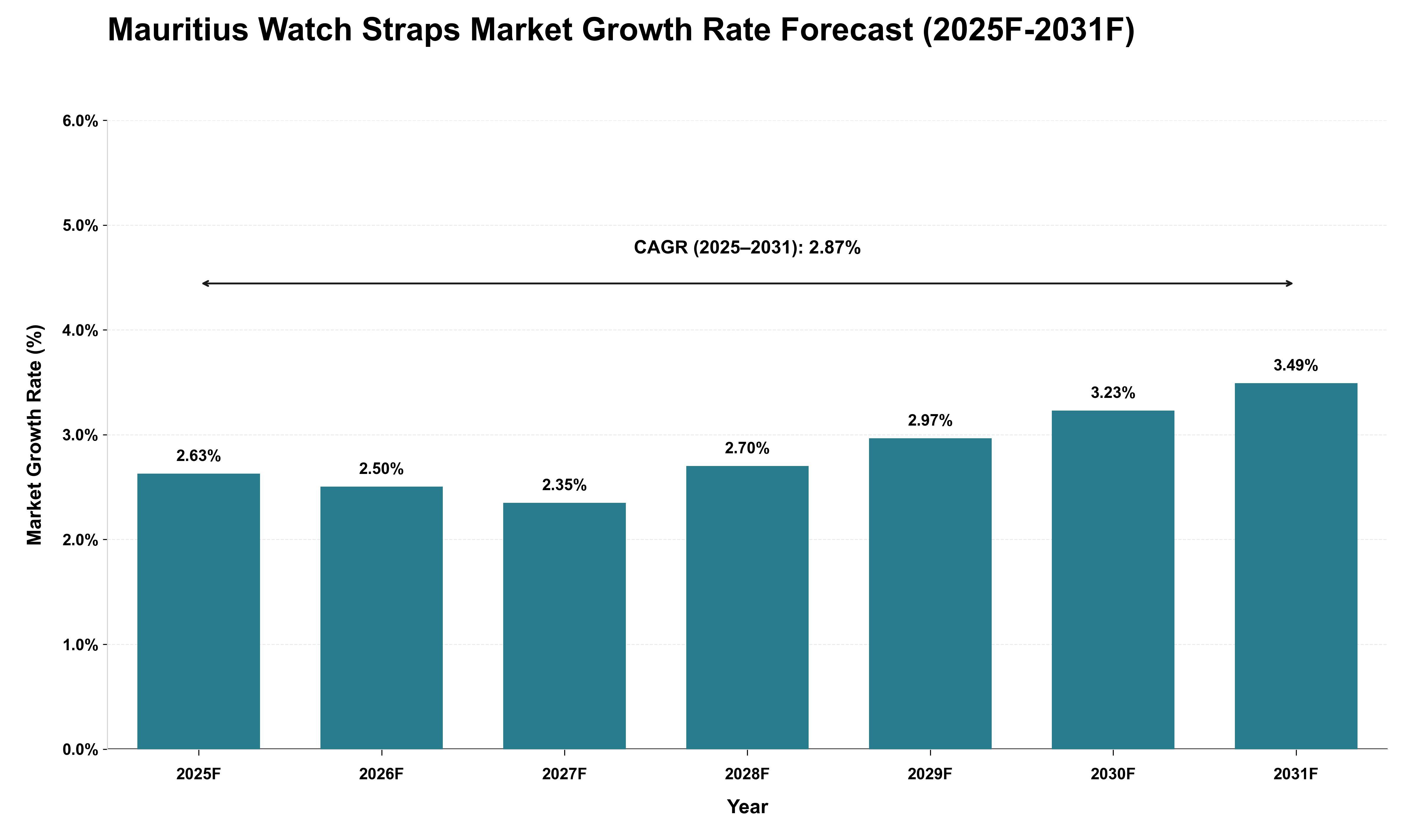 Mauritius Watch Straps Market Growth Rate Analysis (2025 - 2031)