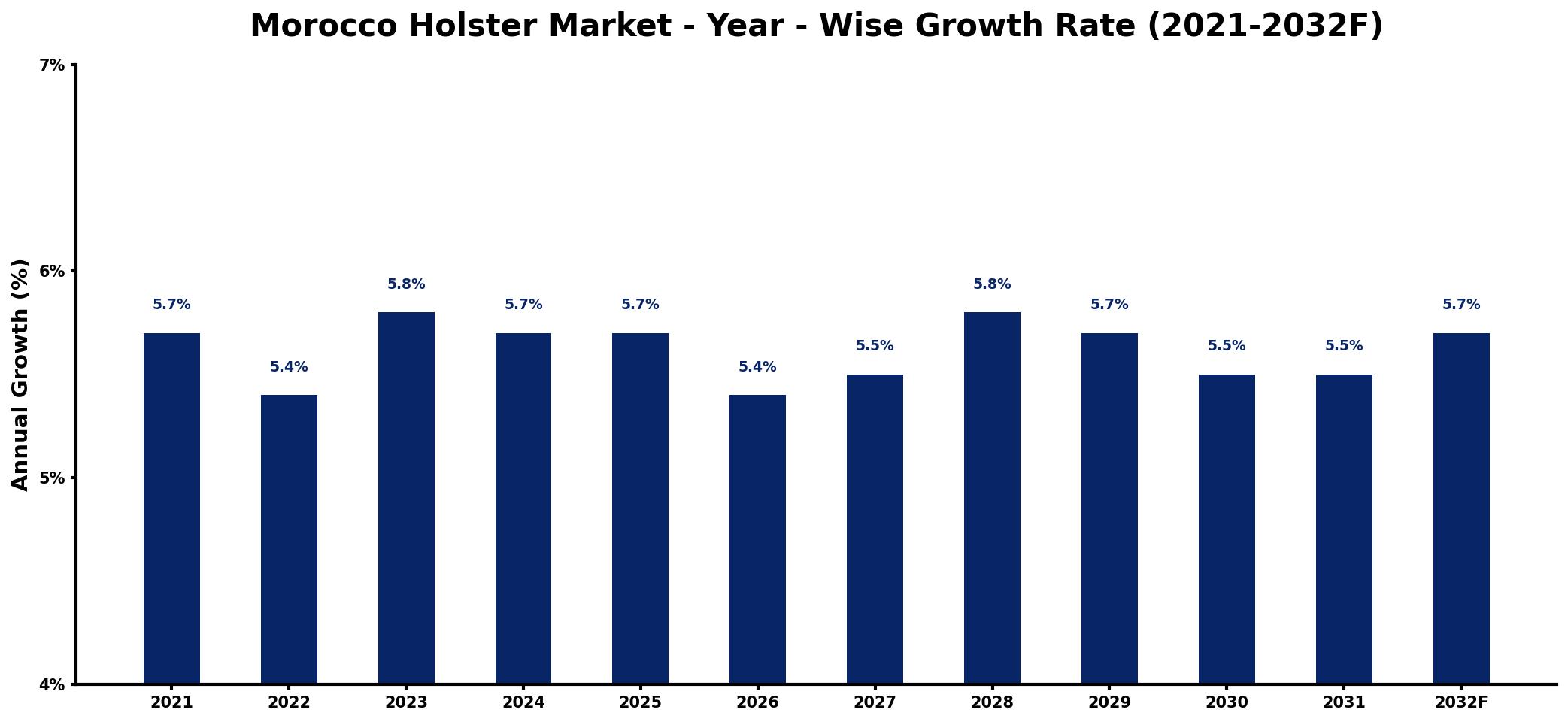 Morocco Holster Market Year-wise Growth Rate and Key Drivers