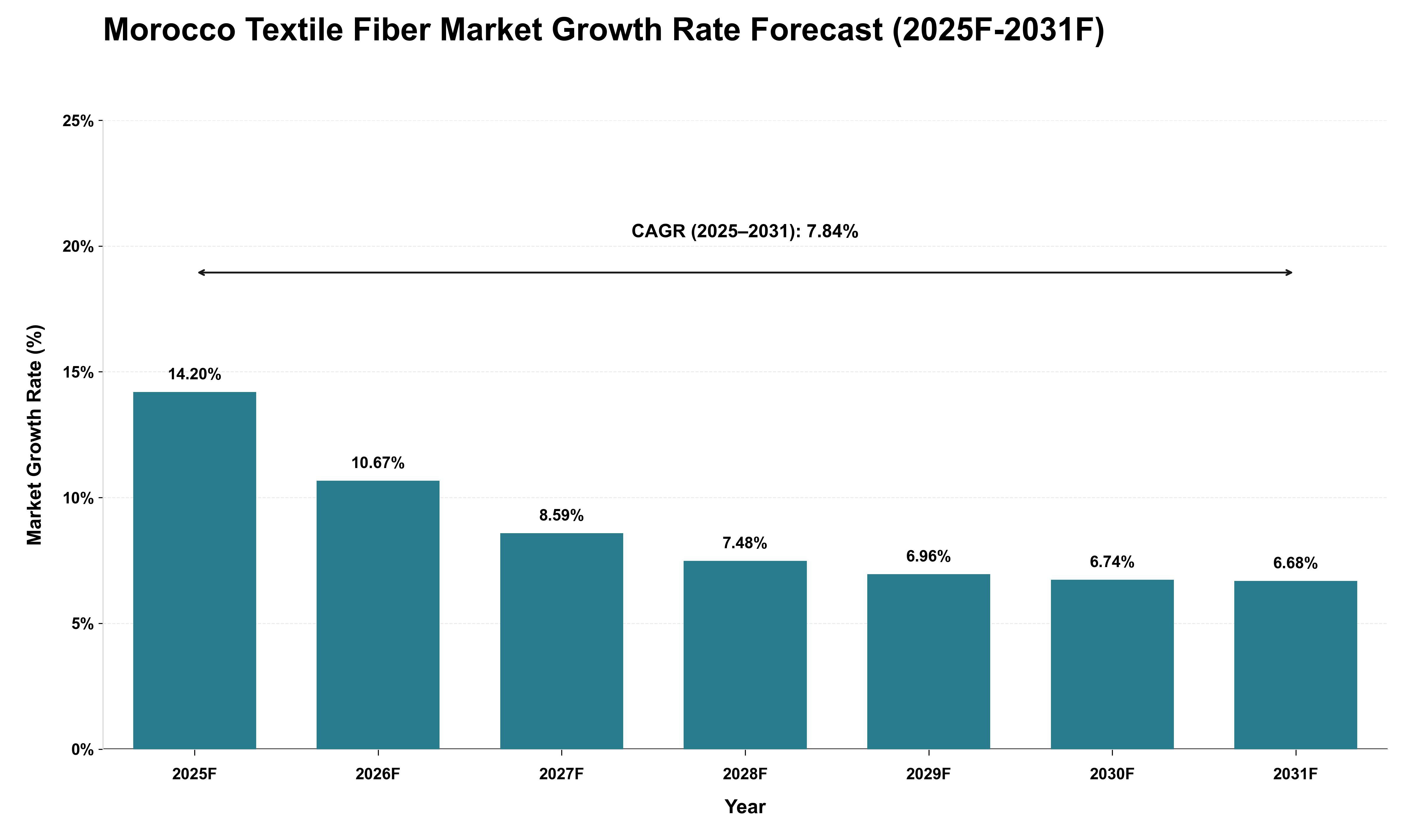 Morocco Textile Fiber Market Growth Rate Analysis (2025 - 2031)