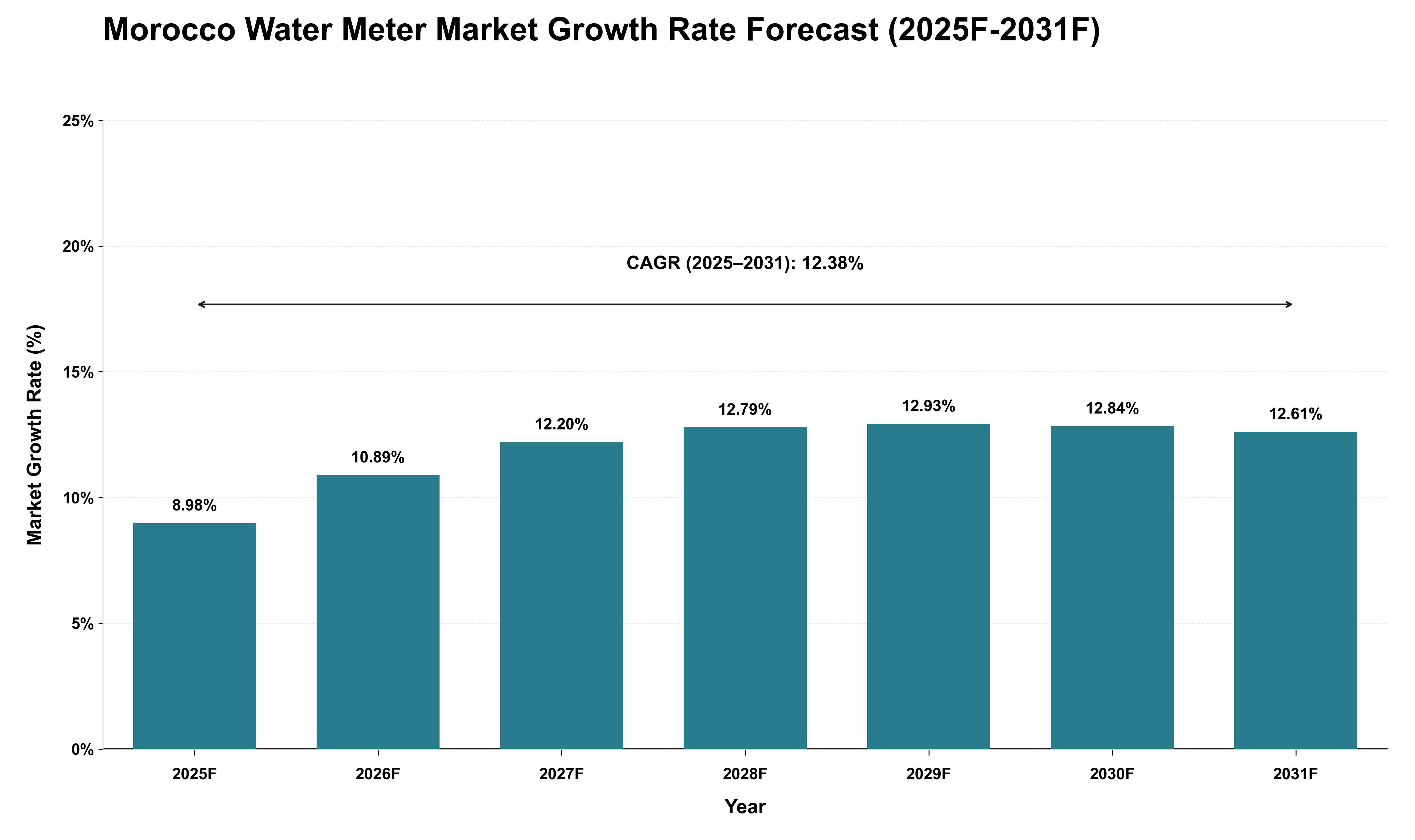 Morocco Water Meter Market Growth Rate Analysis (2025 - 2031)