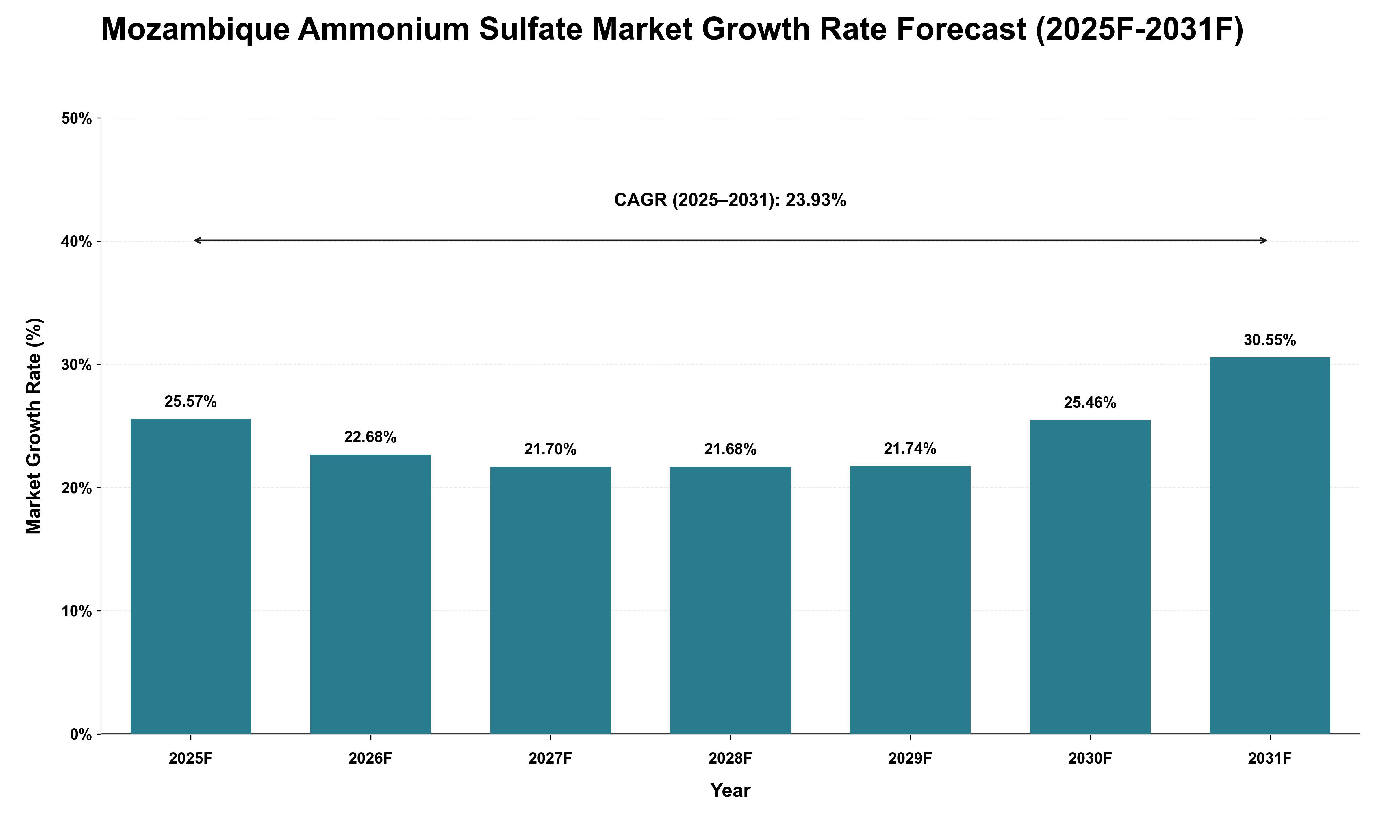 Mozambique Ammonium Sulfate Market Growth Rate Analysis (2025 - 2031)
