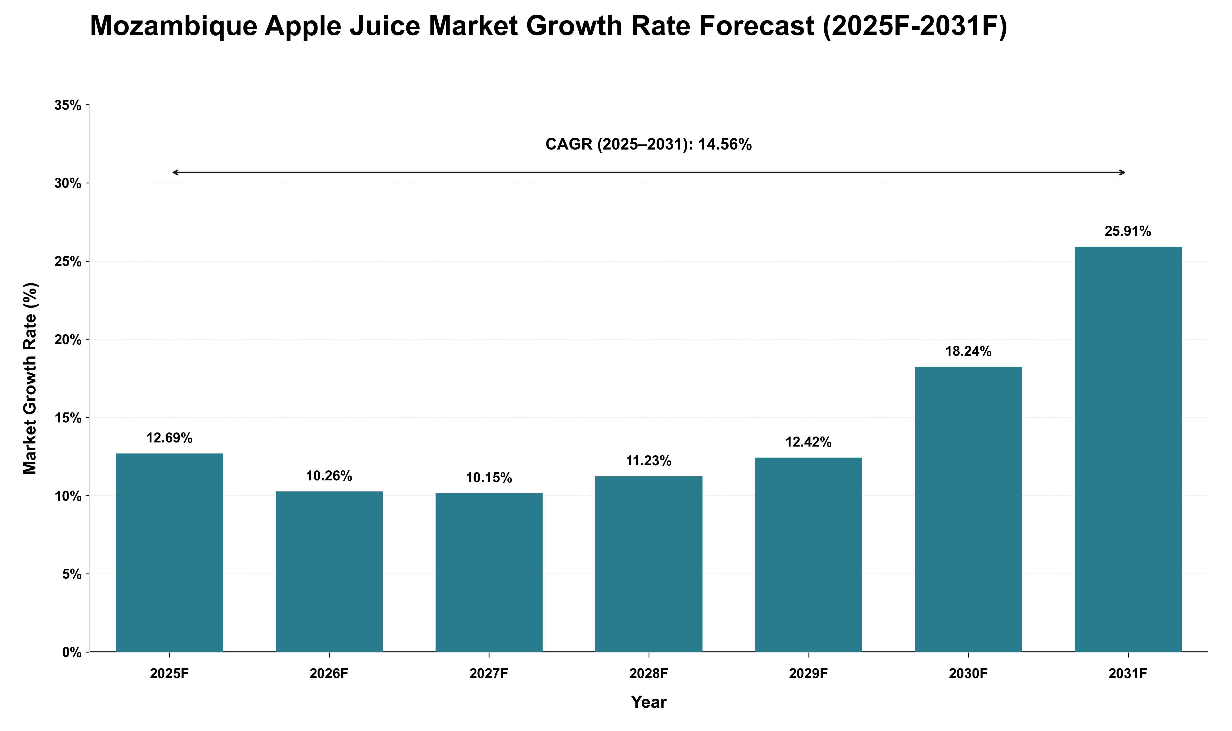 Mozambique Apple Juice Market Growth Rate Analysis (2025 - 2031)