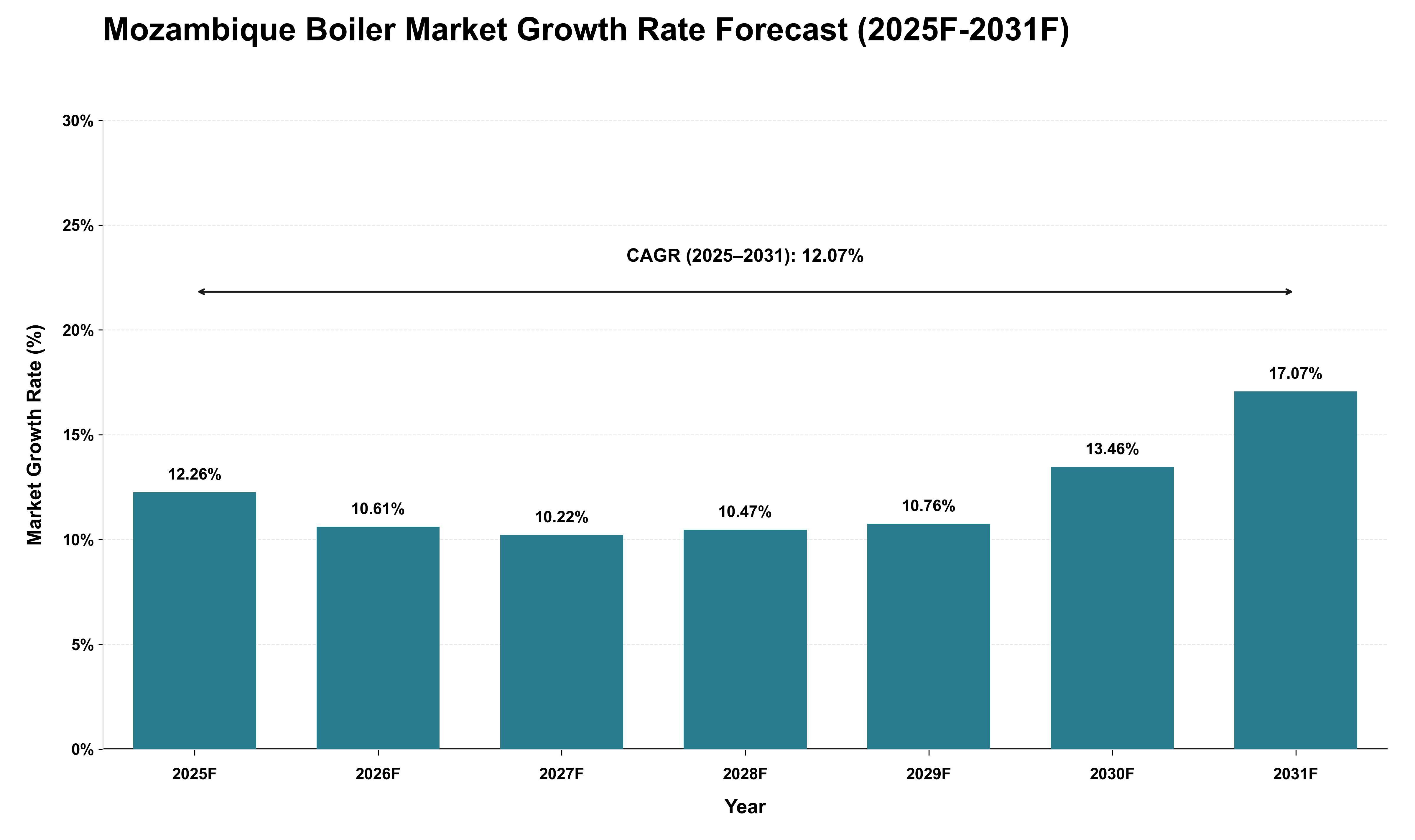 Mozambique Boiler Market Growth Rate Analysis (2025 - 2031)