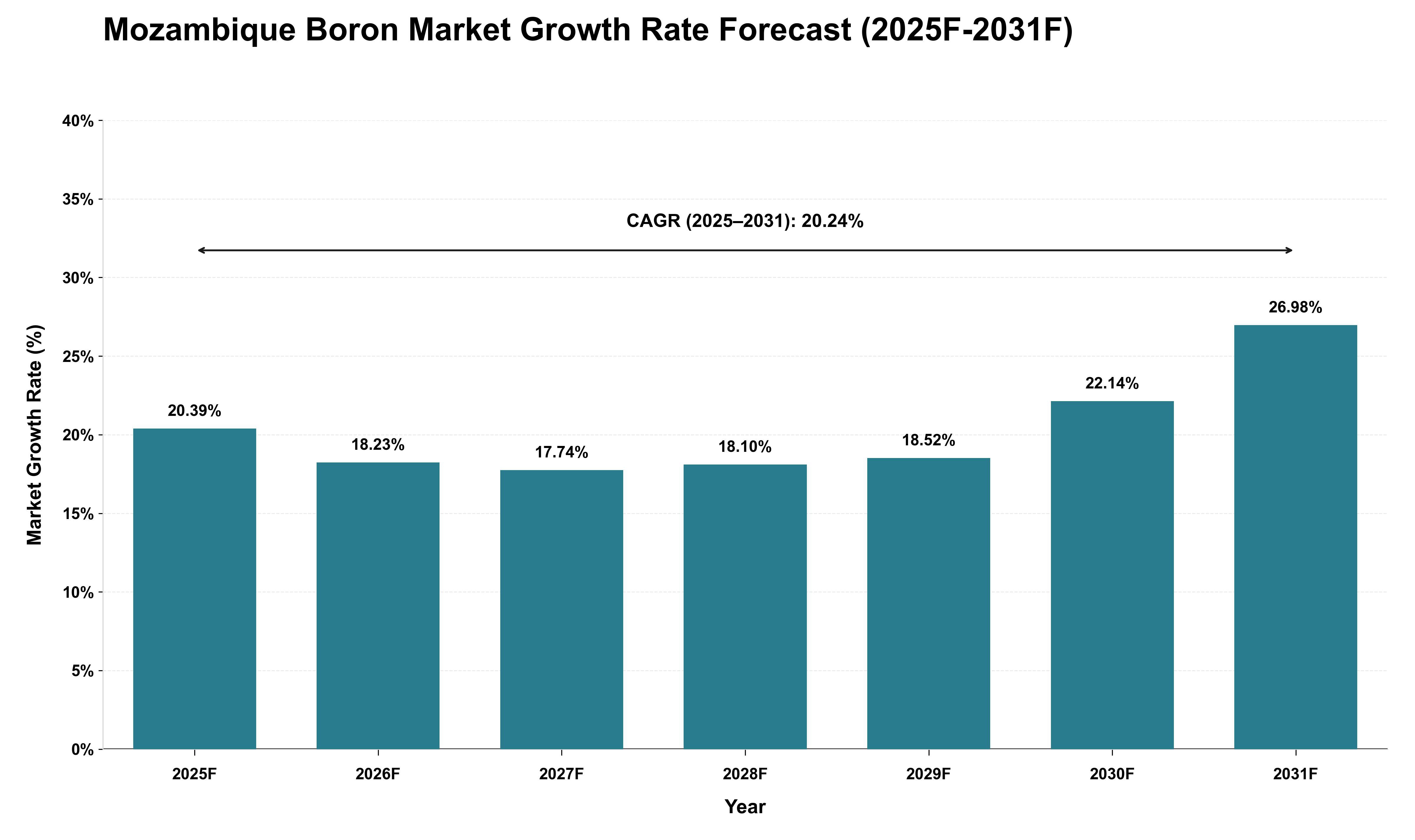 Mozambique Boron Market Growth Rate Analysis (2025 - 2031)